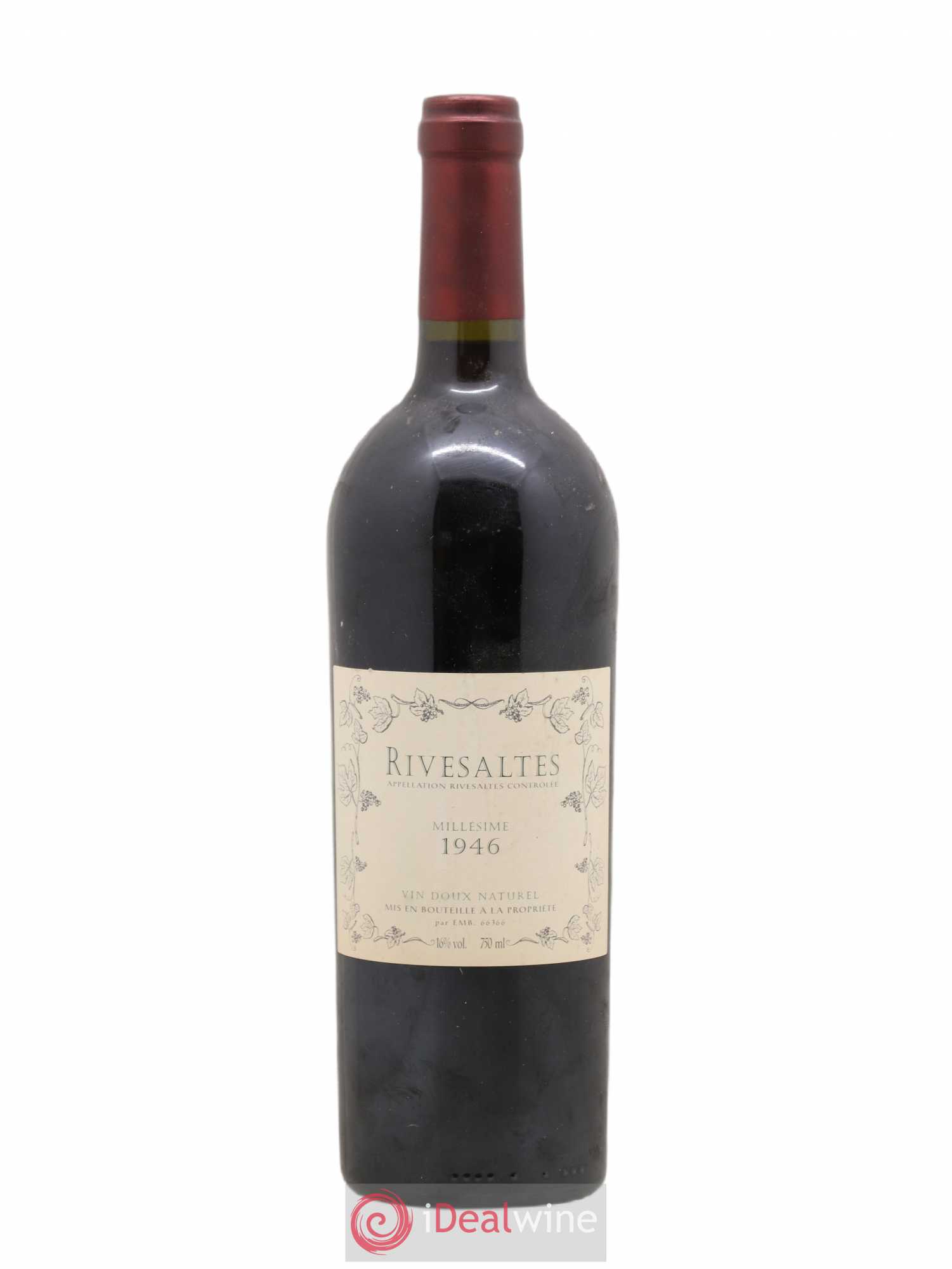 Rivesaltes Caves du Roussillon Arnaud Villeneuve 1946 - Posten von 1 Flasche - 0