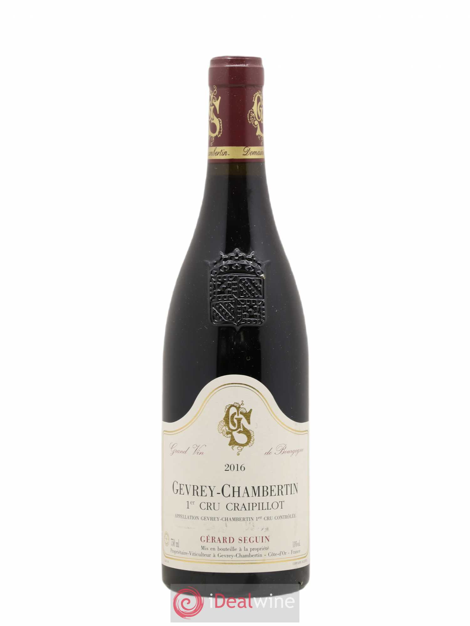 Gevrey-Chambertin 1er Cru Craipillot Gerard Seguin 2016 - Posten von 1 Flasche - 0