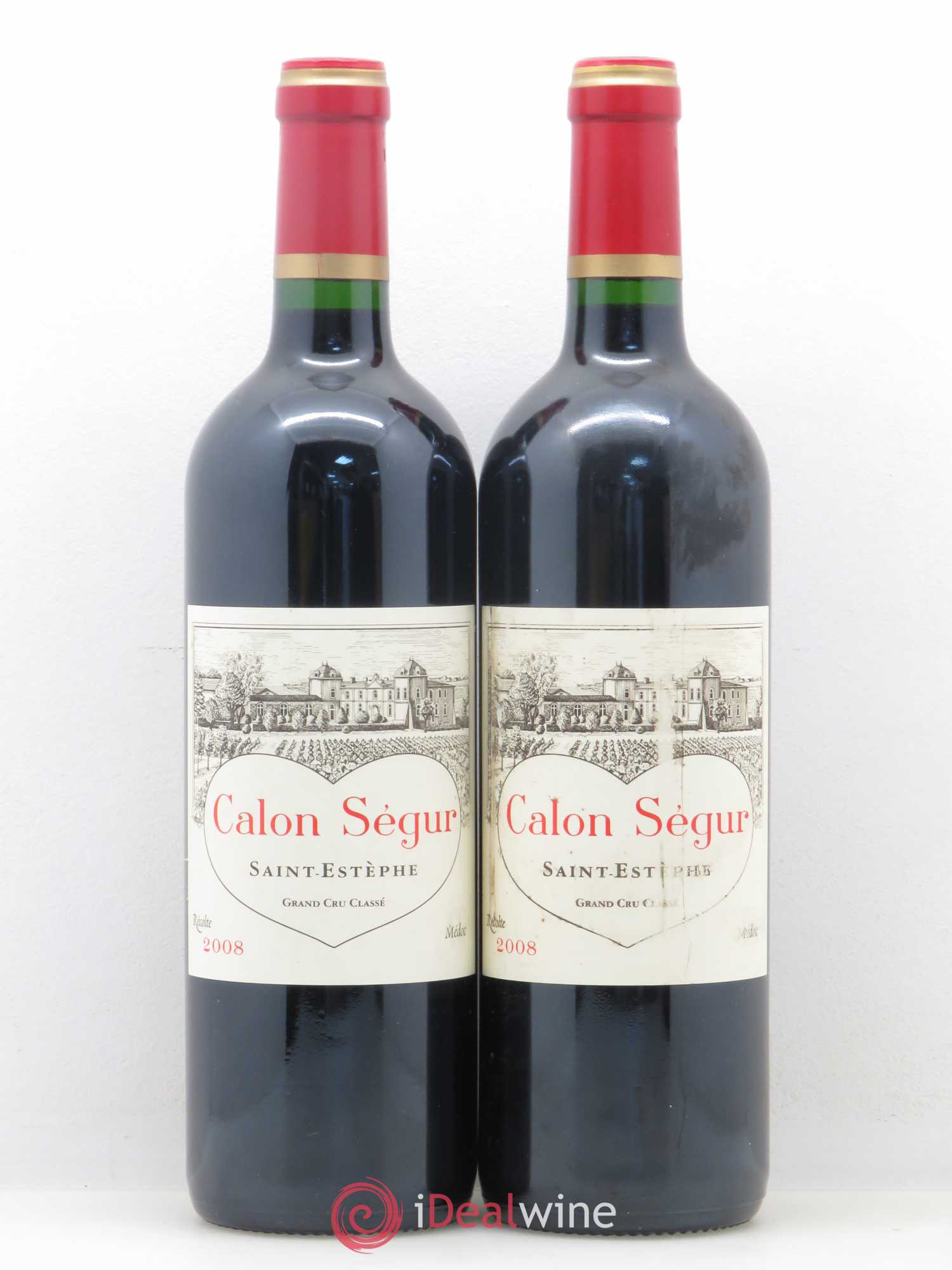Château Calon Ségur 3ème Grand Cru Classé 2008 - Lot de 2 bouteilles - 0