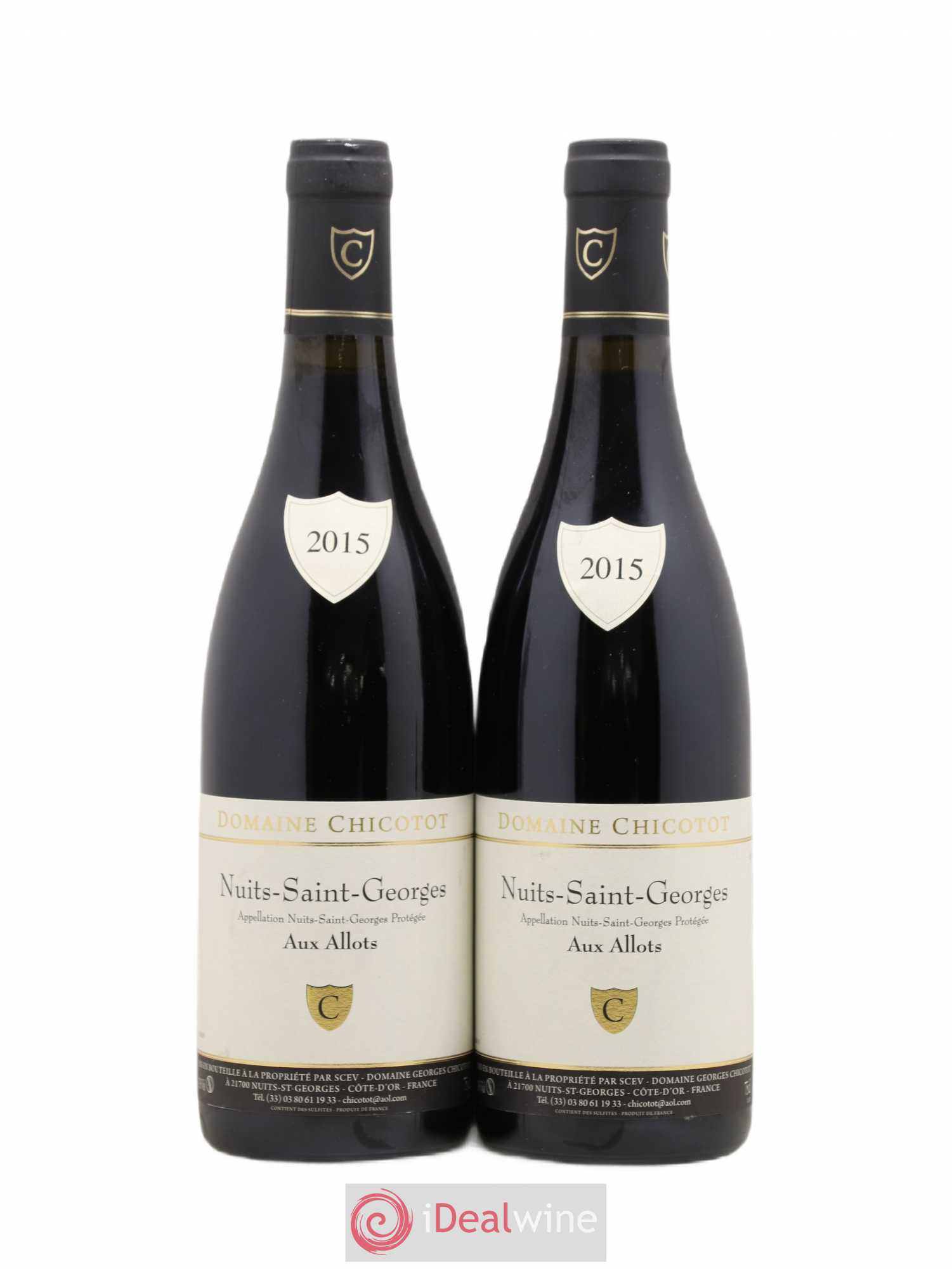 Nuits-Saint-Georges Aux Allots Chicotot 2015 - Posten von 2 Flaschen - 0