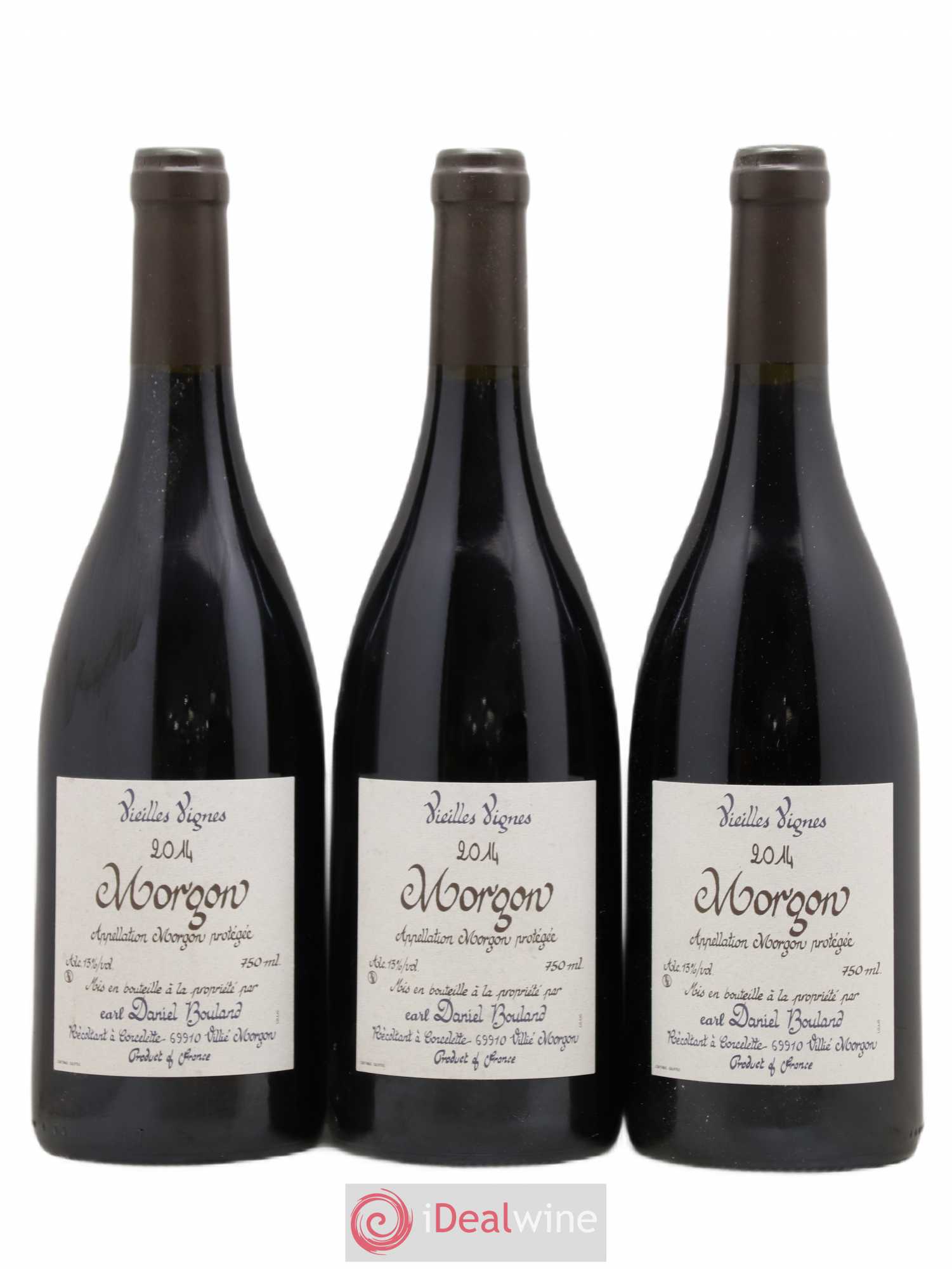 Morgon Vieilles Vignes Daniel Bouland (Domaine) 2014 - Lot de 3 bouteilles - 0