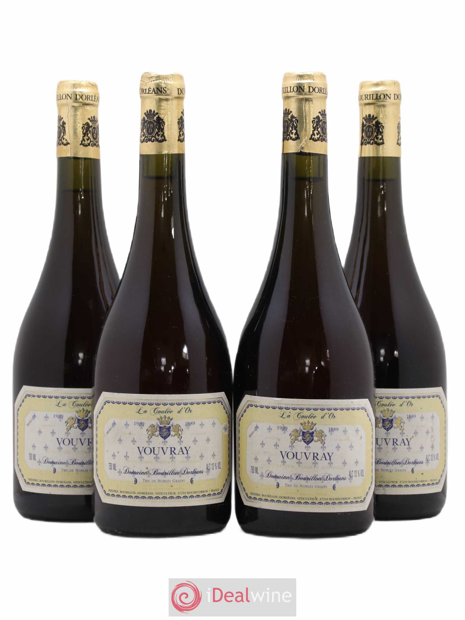 Vouvray Coulee D'Or Bourillon D'Orleans 1989 - Lotto di 4 bottiglie - 0