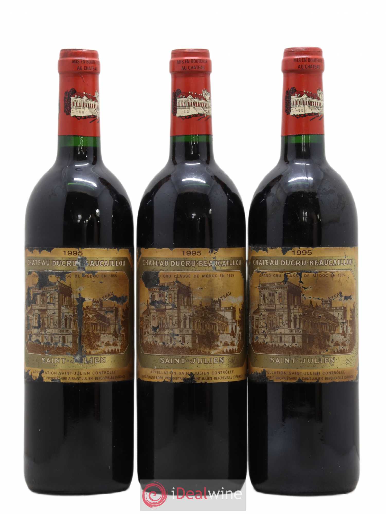Château Ducru Beaucaillou 2ème Grand Cru Classé 1995 - Lot de 3 bouteilles - 0