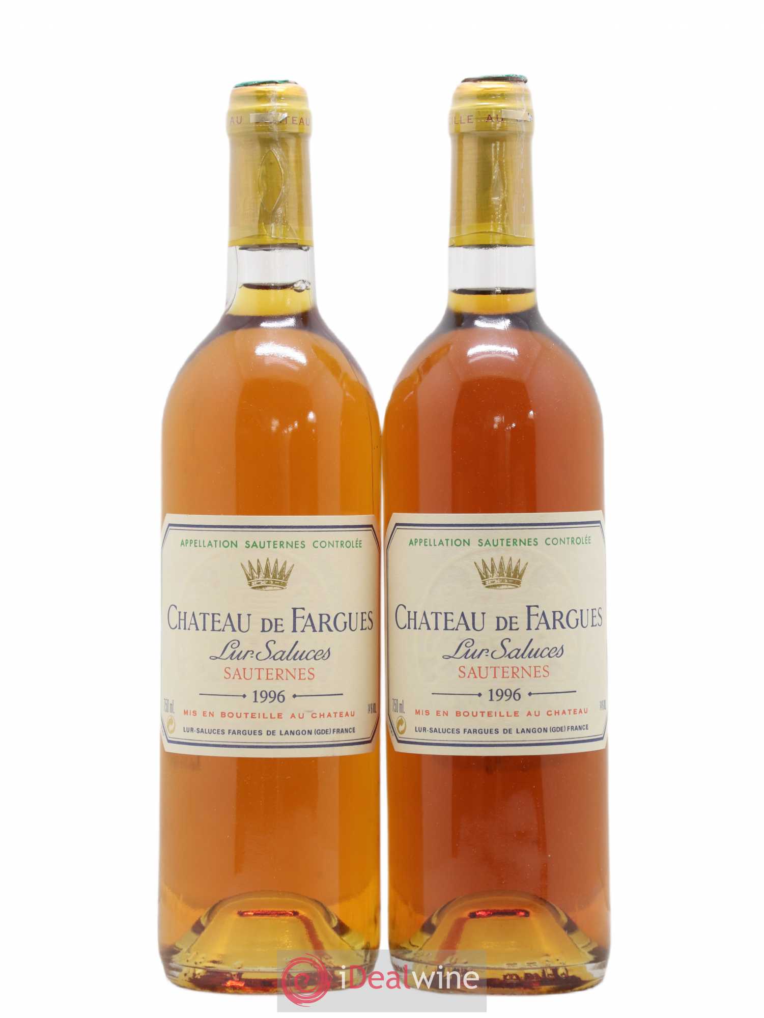 Château de Fargues 1996 - Lotto di 2 bottiglie - 0