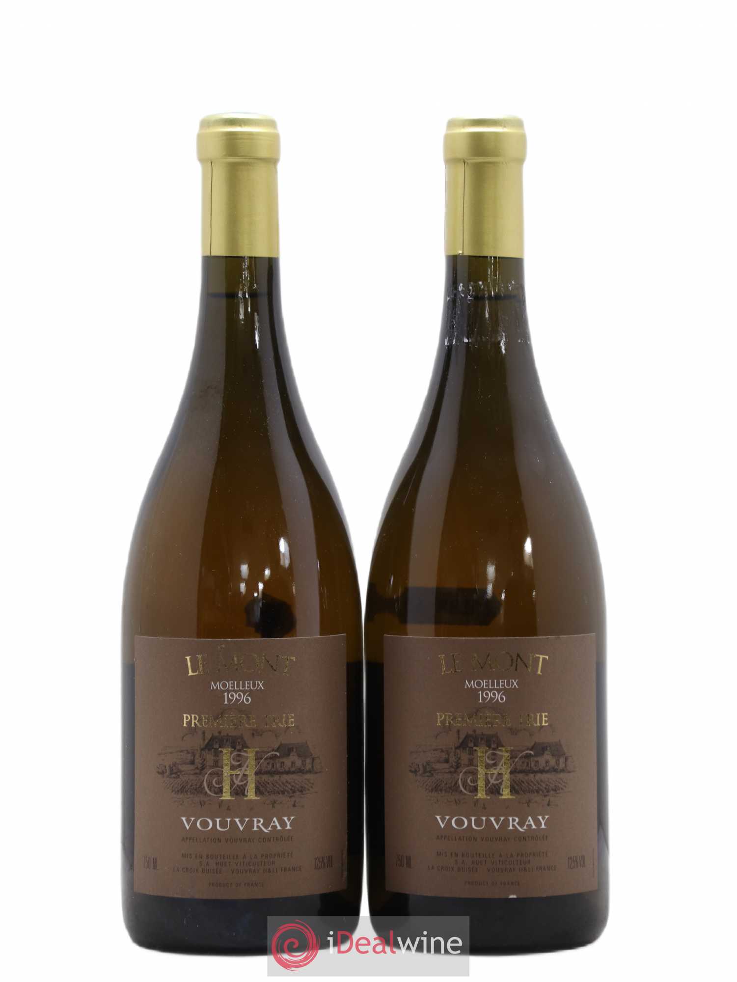 Vouvray Le Mont Moelleux 1ère Trie Domaine Huet 1996 - Lotto di 2 bottiglie - 0