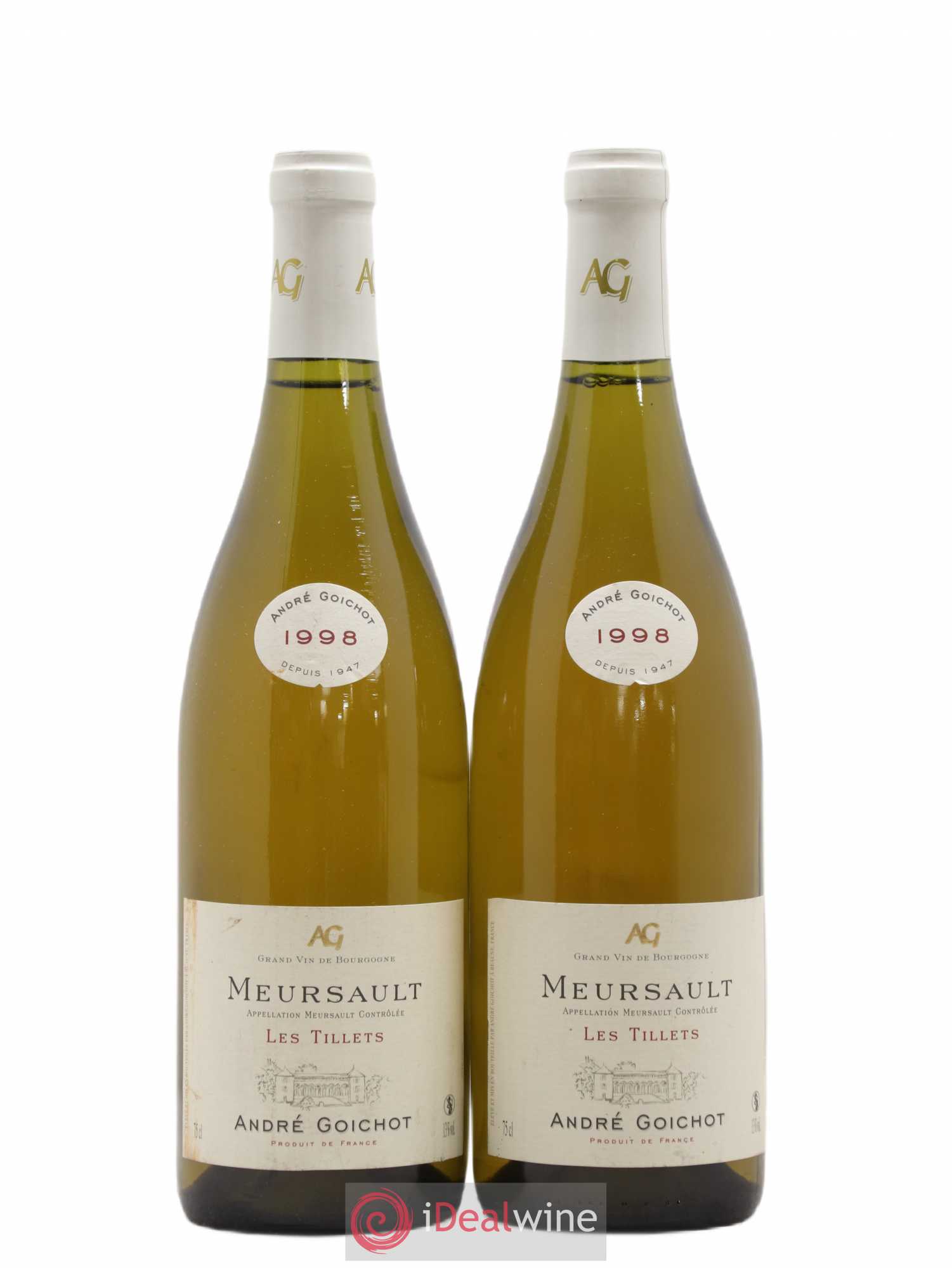Meursault Les Tillets Domaine Goichot 1998 - Posten von 2 Flaschen - 0