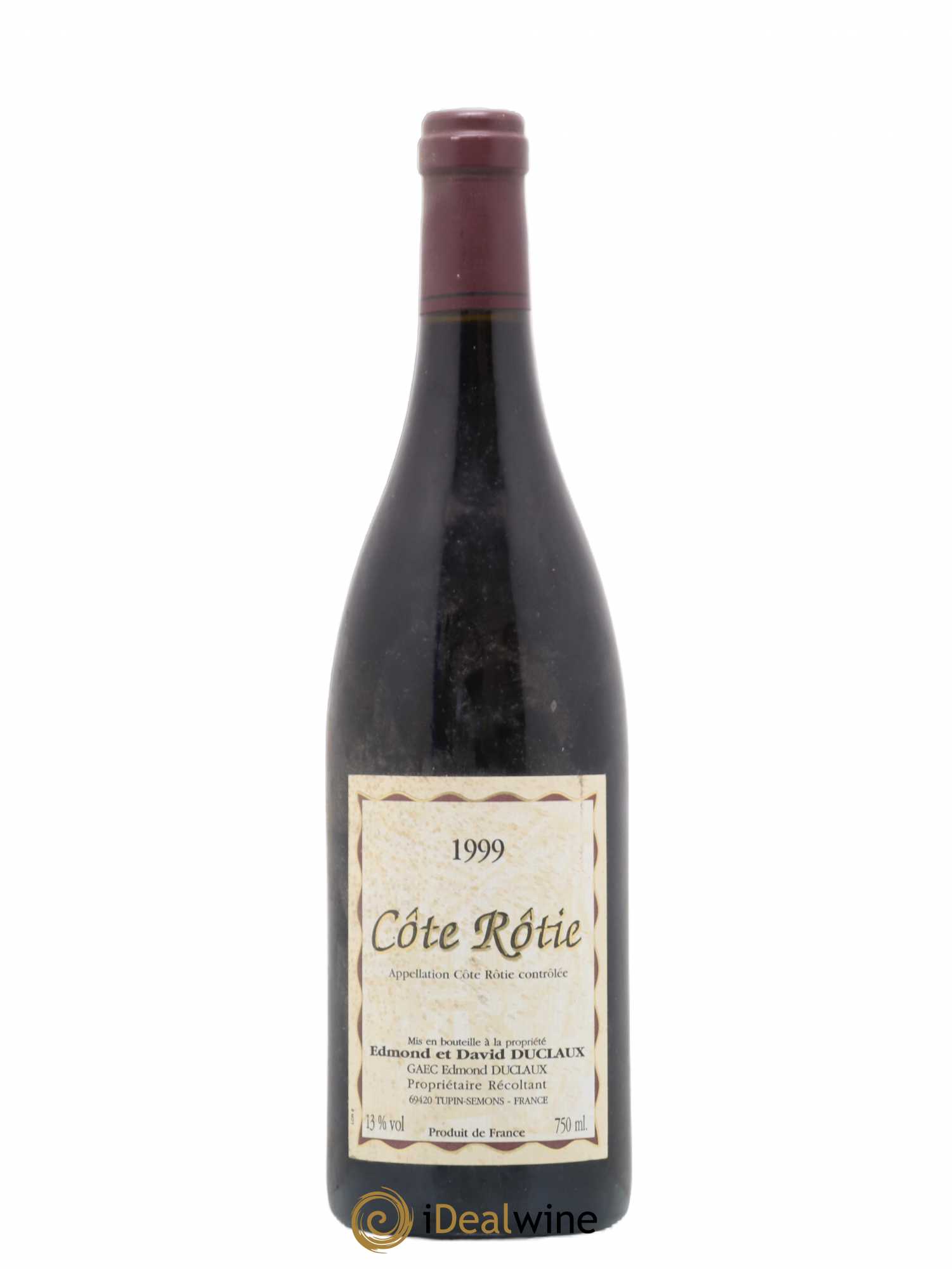 Côte-Rôtie David Duclaux 1999 - Lot de 1 bouteille - 0
