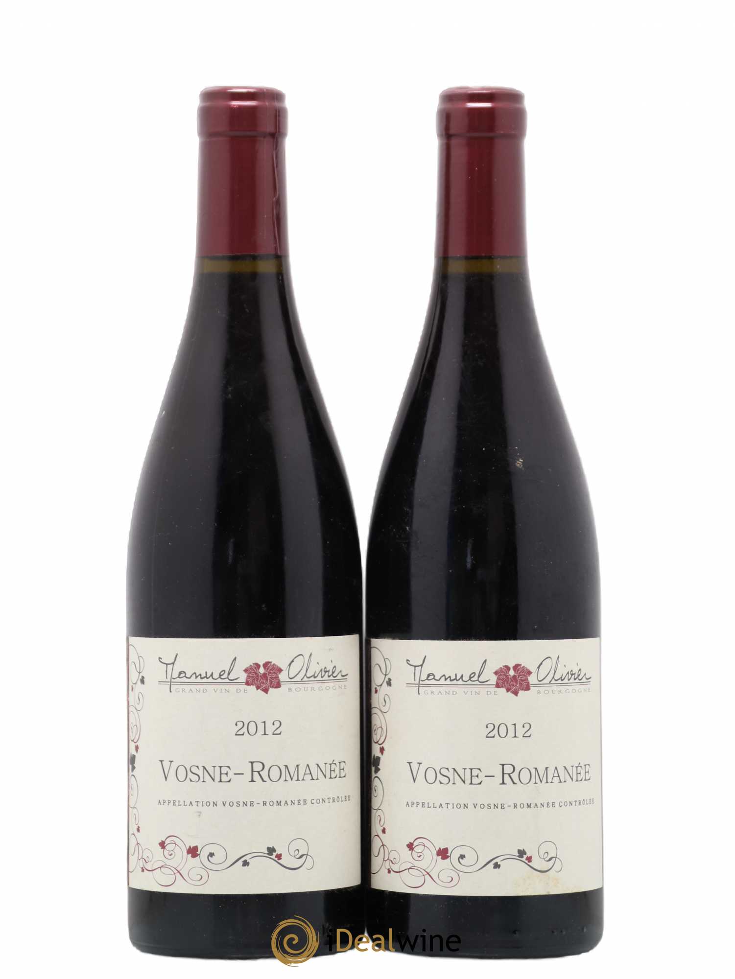 Vosne-Romanée Manuel Olivier 2012 - Lot de 2 bouteilles - 0