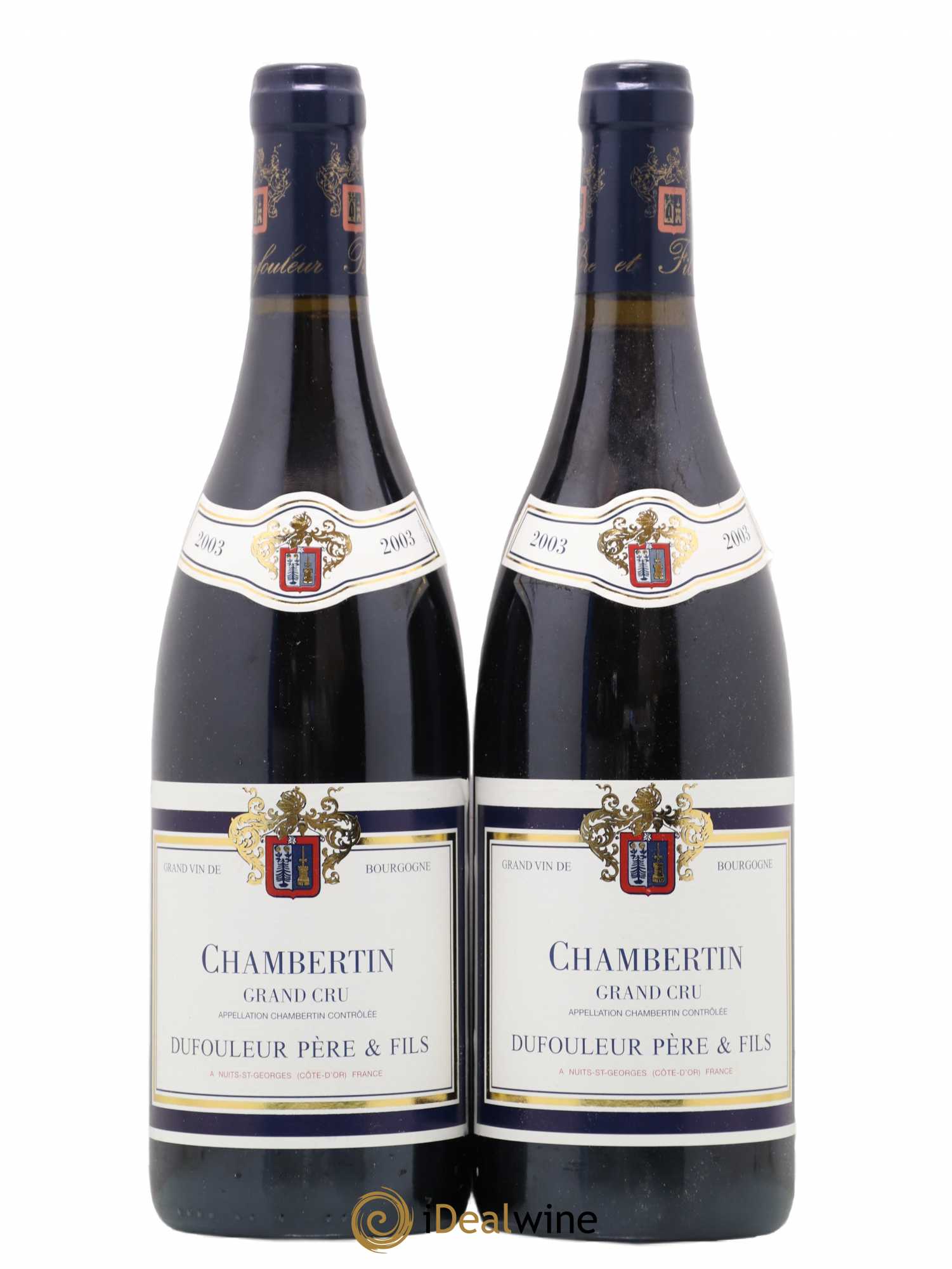 Chambertin Grand Cru Dufouleur 2003 - Lot de 2 bouteilles - 0