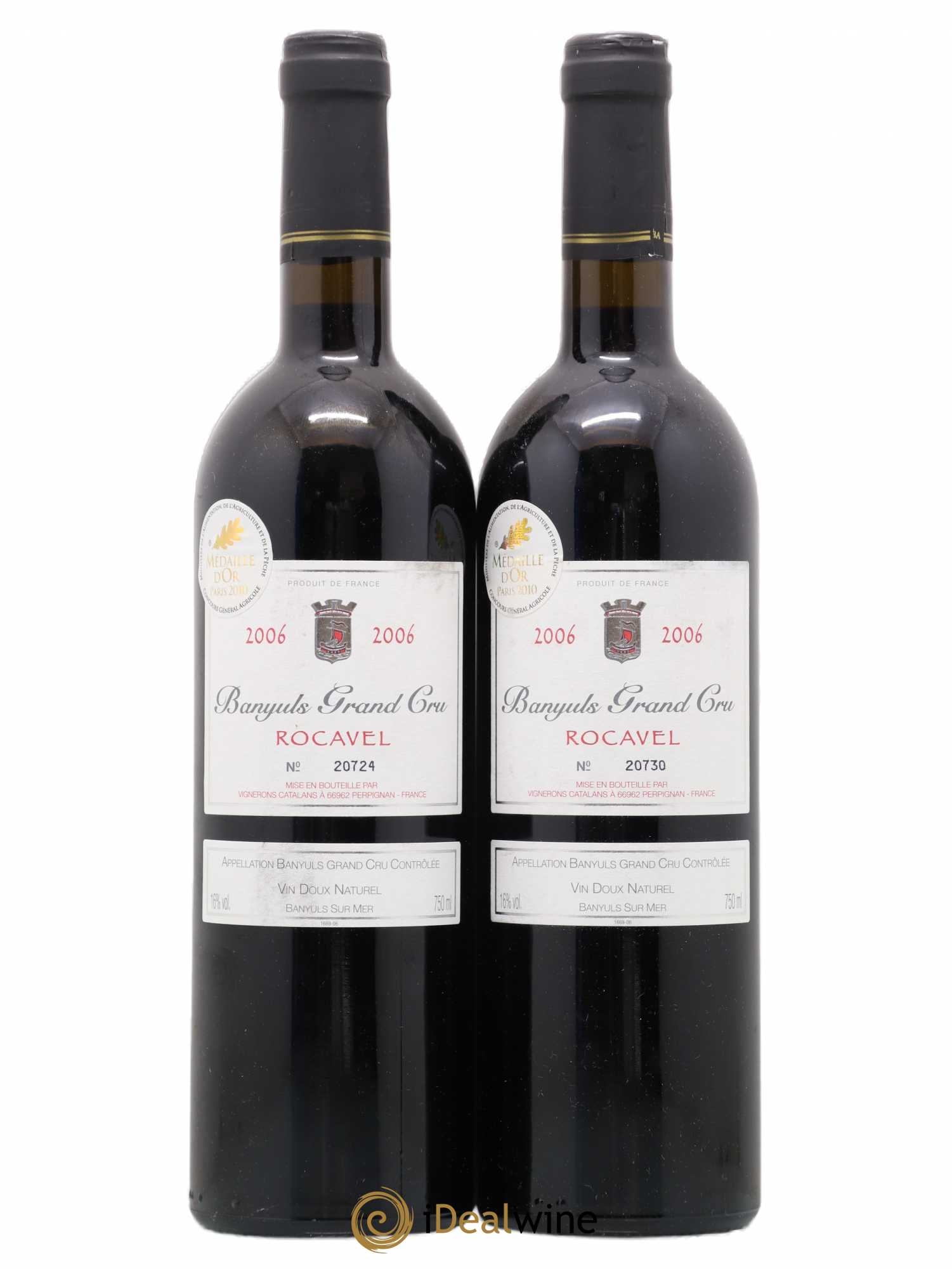 Banyuls Grand Cru Rocavel (sans prix de réserve) 2006 - Posten von 2 Flaschen - 0