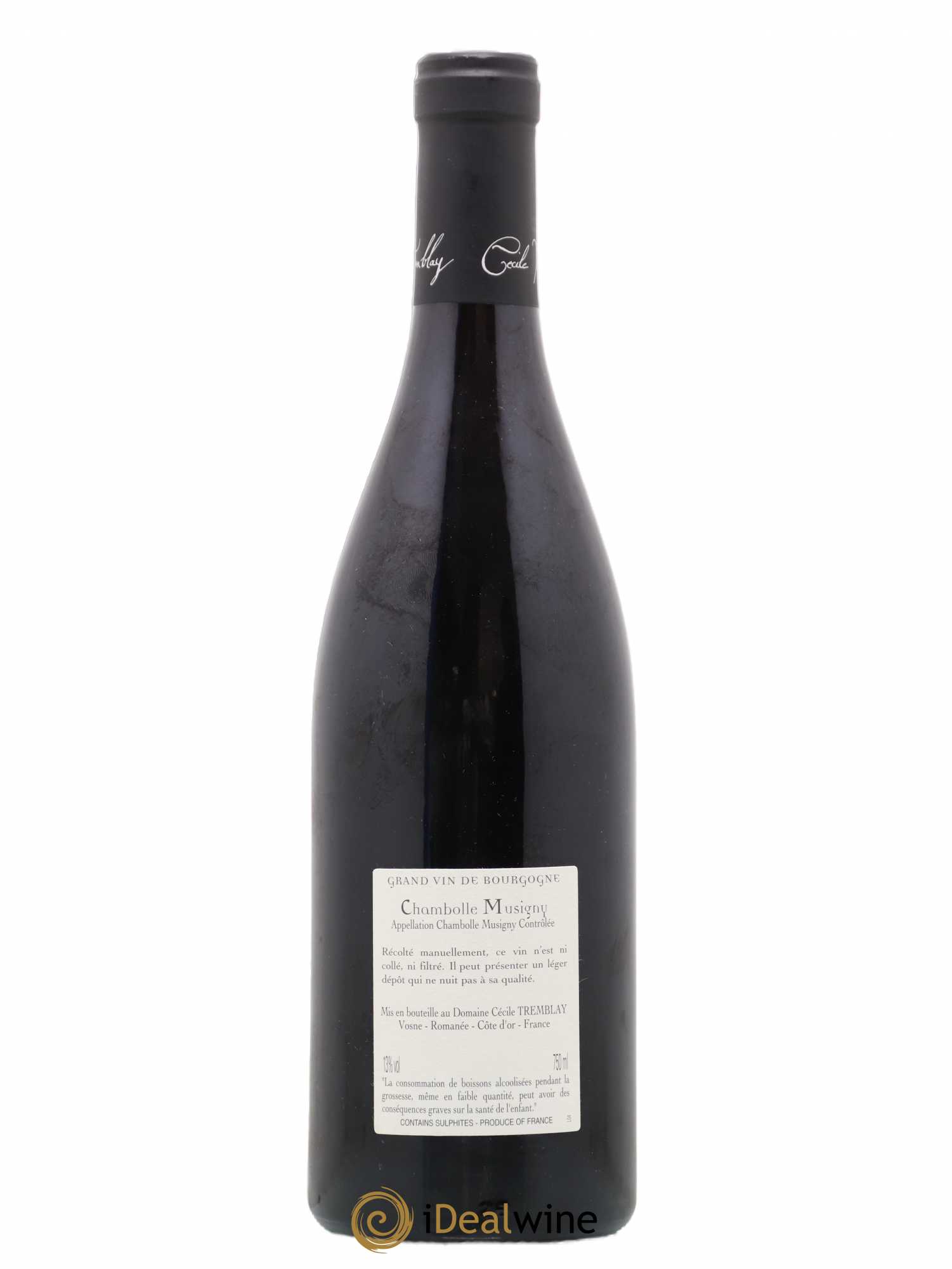 Chambolle-Musigny Les Cabottes Cécile Tremblay 2017 - Lot de 1 bouteille - 1