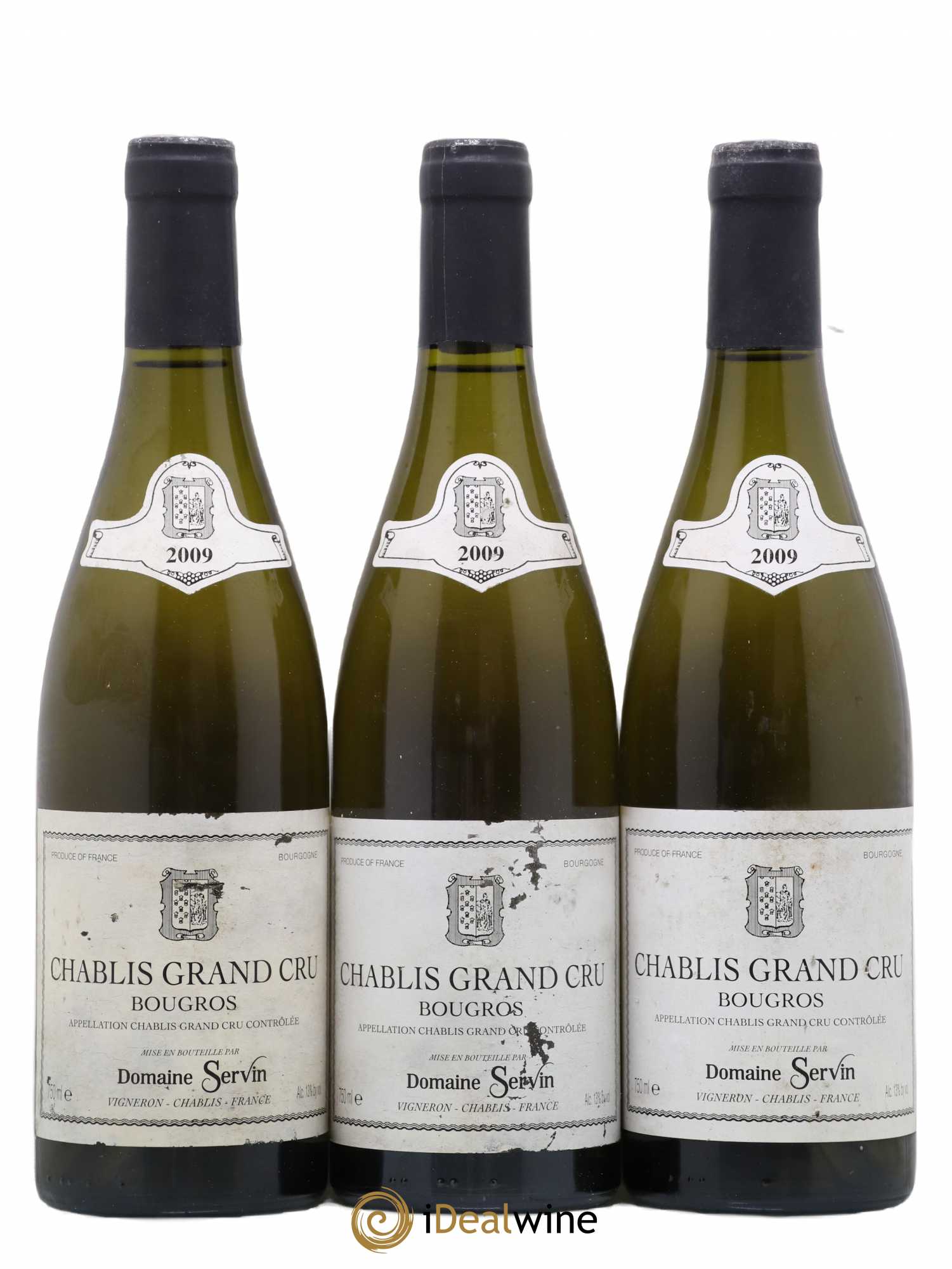 Chablis Grand Cru Bougros Domaine Servin 2009 - Posten von 3 Flaschen - 0