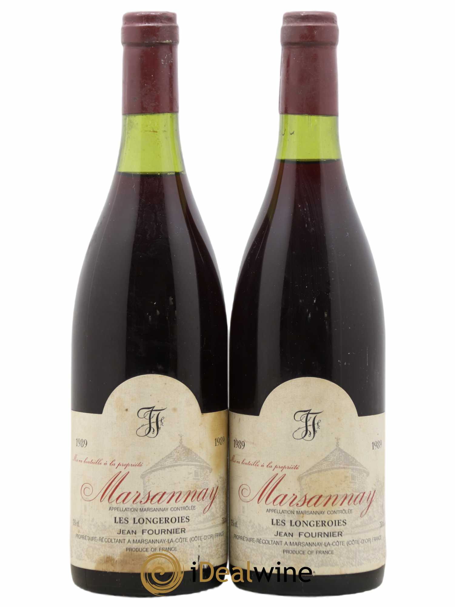 Marsannay Les Longeroies Jean Fournier (Domaine) 1989 - Lot de 2 bouteilles - 0