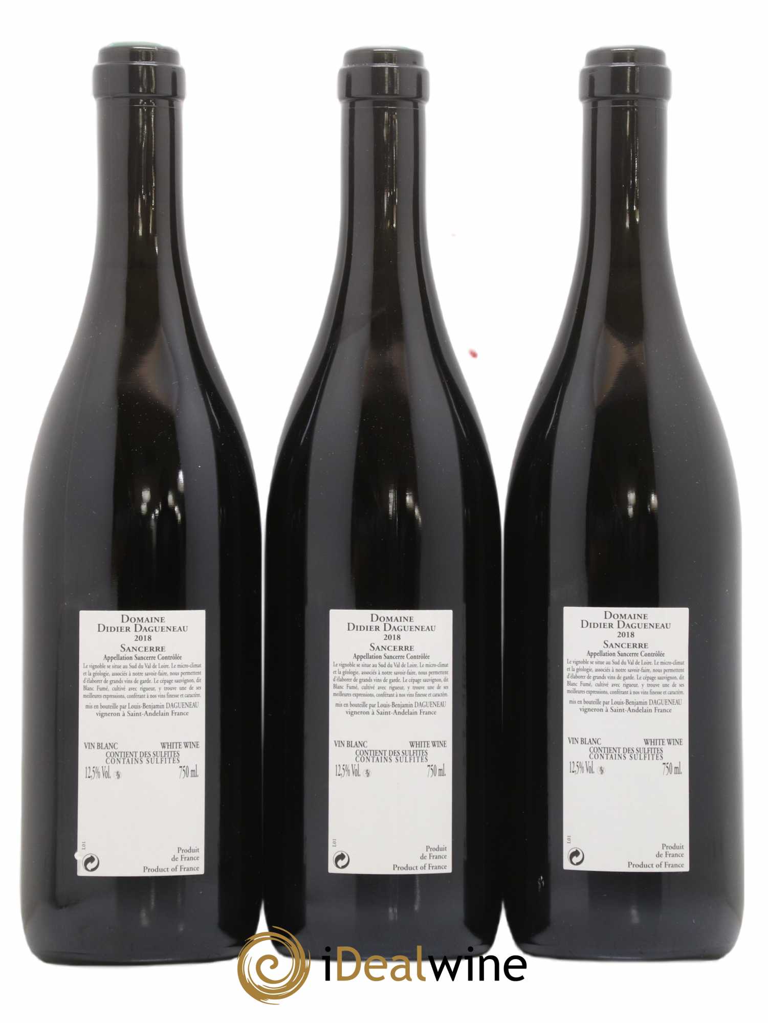 Sancerre En Chailloux Dagueneau 2018 - Lot de 3 bouteilles - 1
