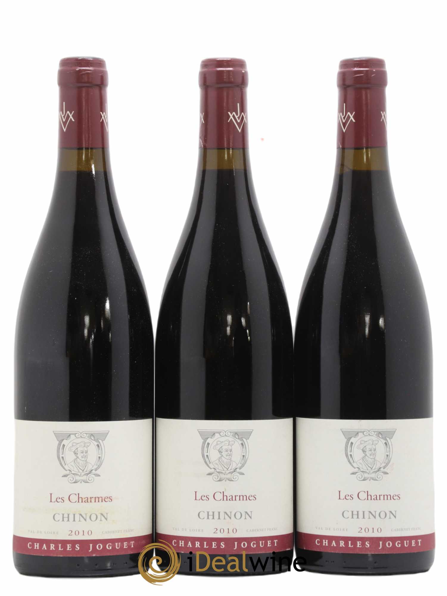 Chinon Les Charmes Charles Joguet 2010 - Lot de 3 bouteilles - 0