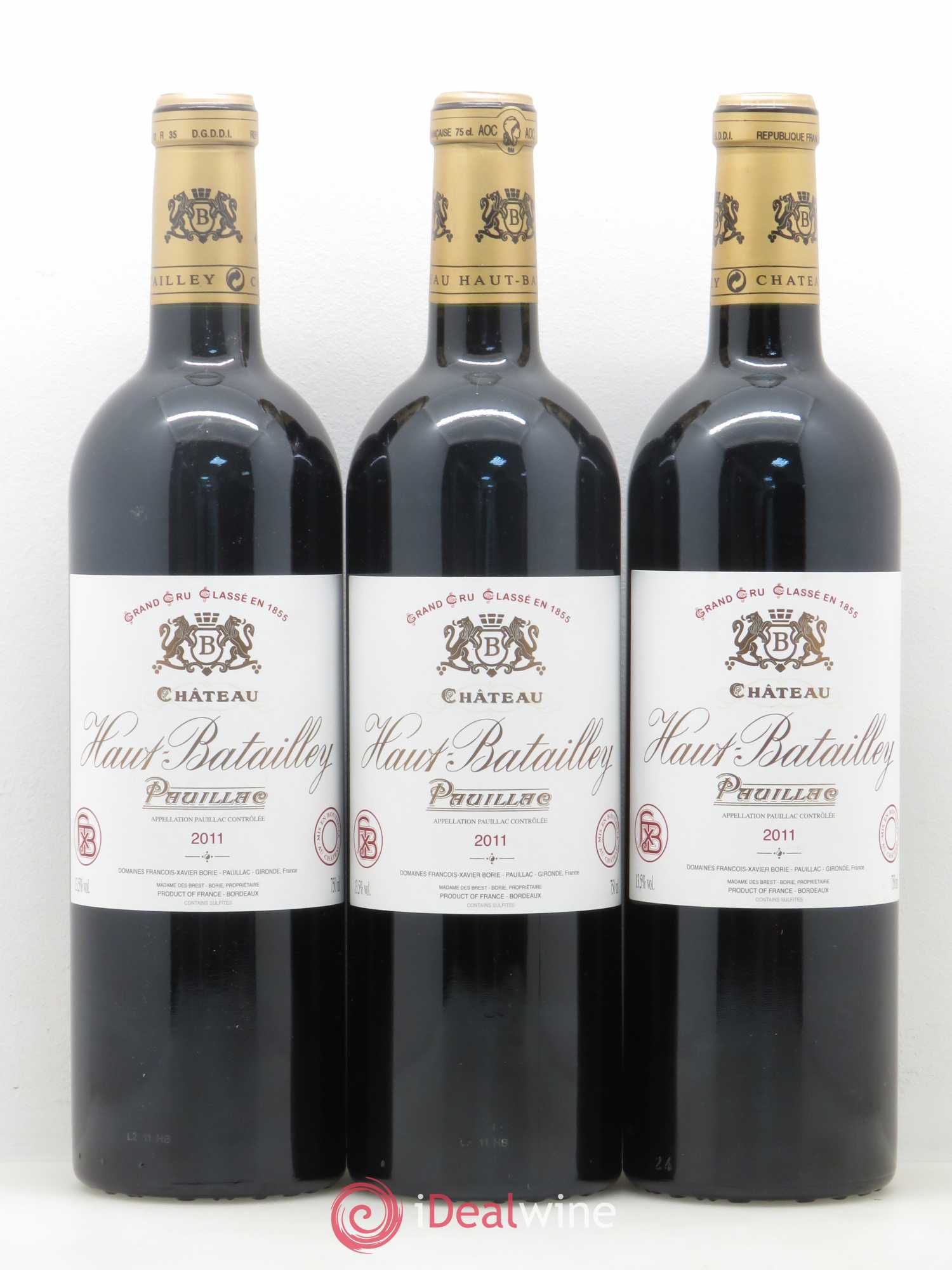 Château Haut Batailley 5ème Grand Cru Classé 2011 - Lot de 3 bouteilles - 0