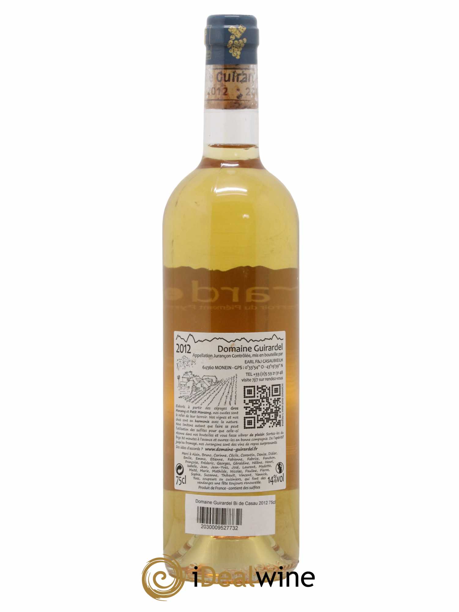Jurançon Effronté (anciennement Bi dé Casau) Guirardel (Domaine) 2012 - Lotto di 1 bottiglia - 1
