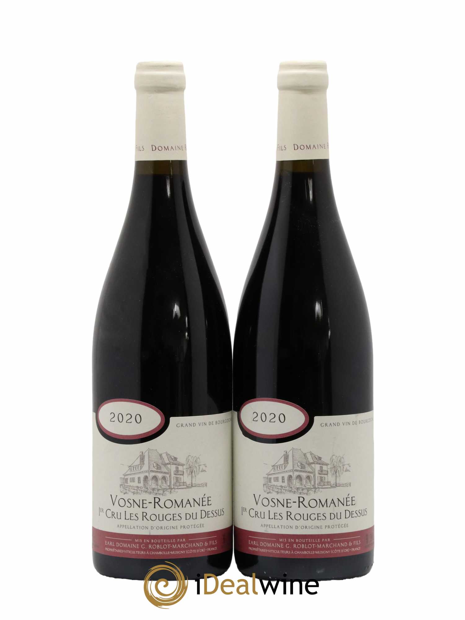 Vosne-Romanée 1er Cru Les Rouges du Dessus G.Roblot-Marchand & Fils 2020 - Lot de 2 bouteilles - 0