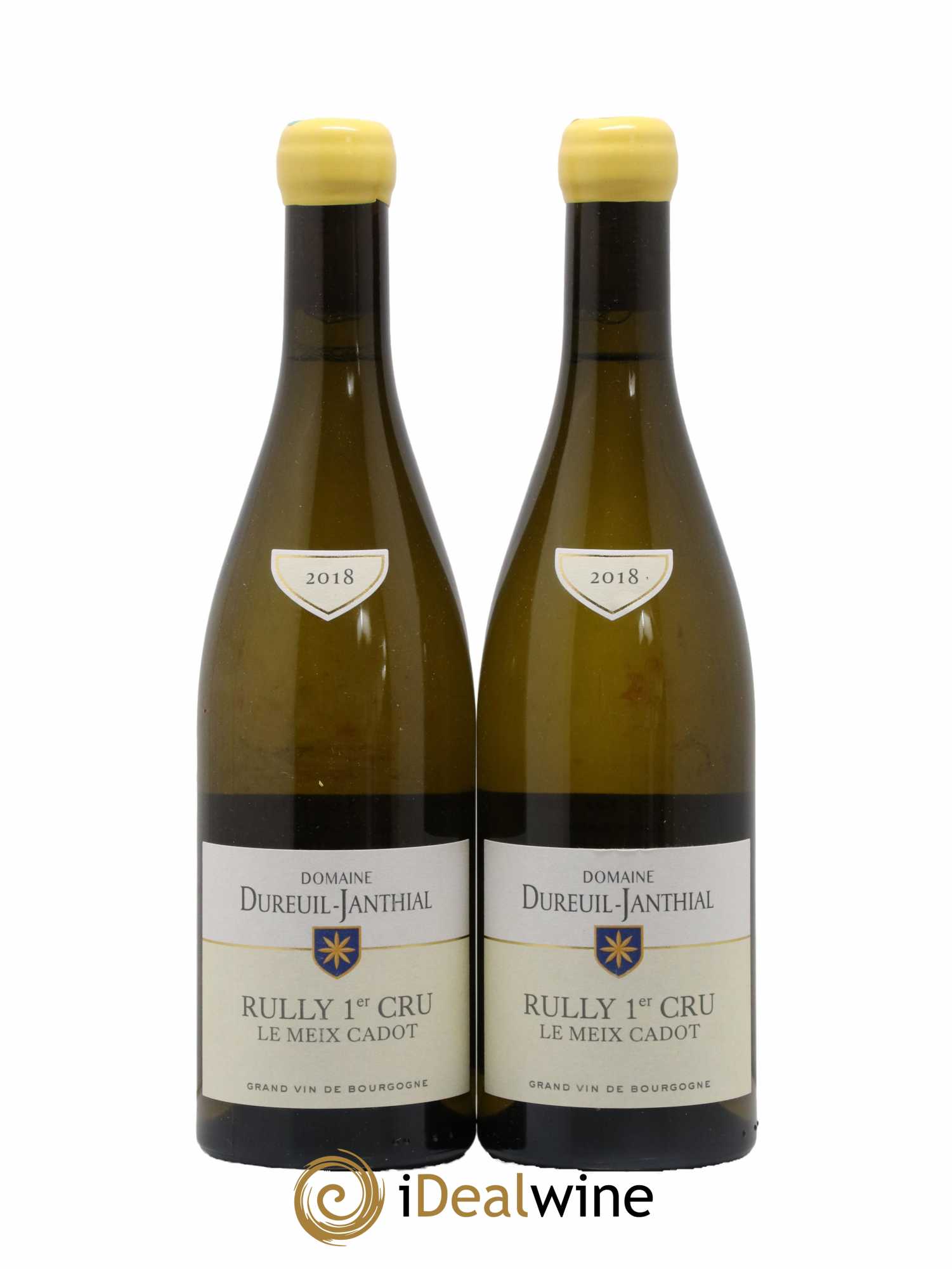Rully 1er Cru Le Meix Cadot Vincent Dureuil-Janthial 2018 - Lot de 2 bouteilles - 0