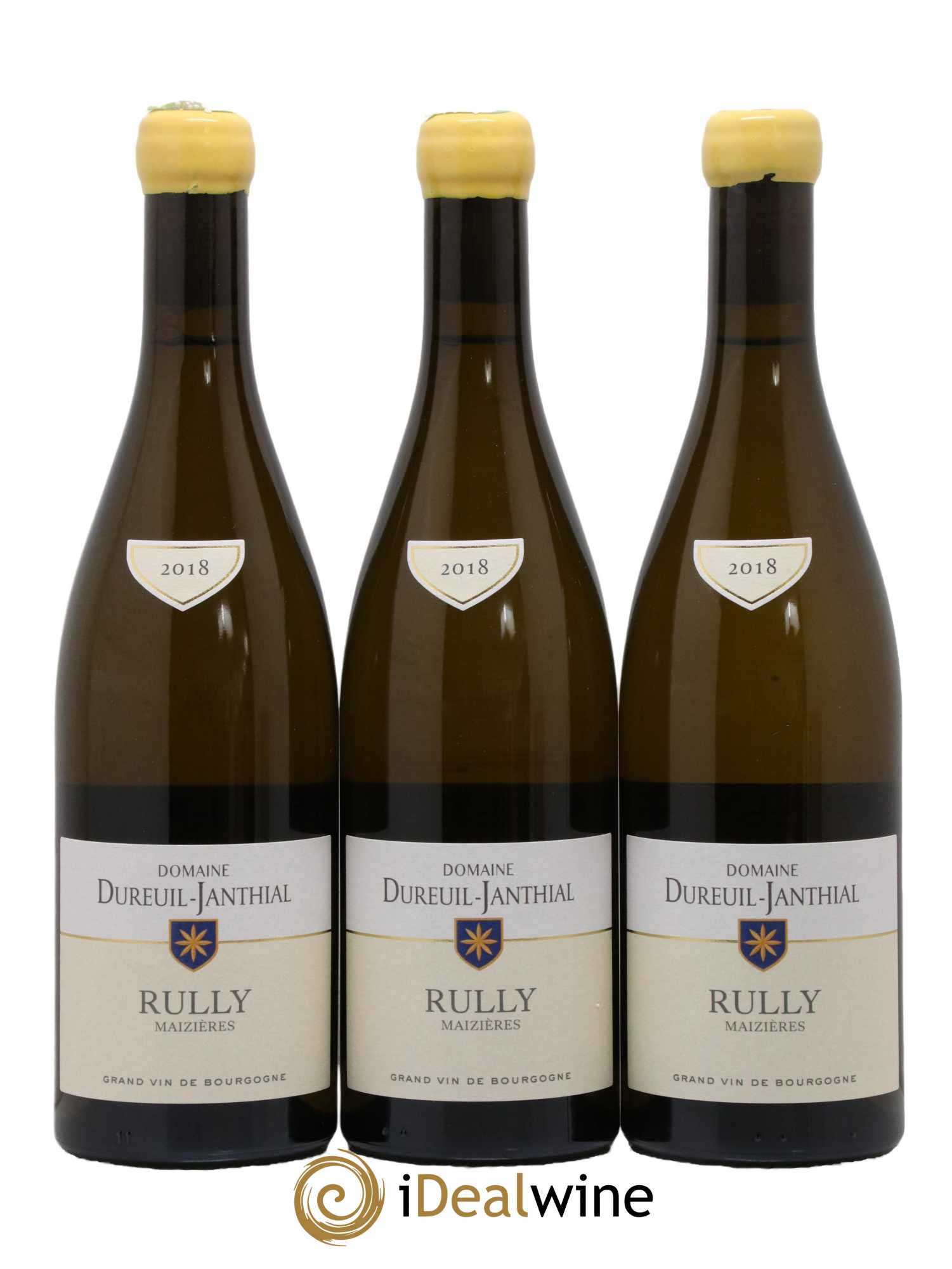 Rully Maizières Vincent Dureuil-Janthial 2018 - Lot de 3 bouteilles - 0