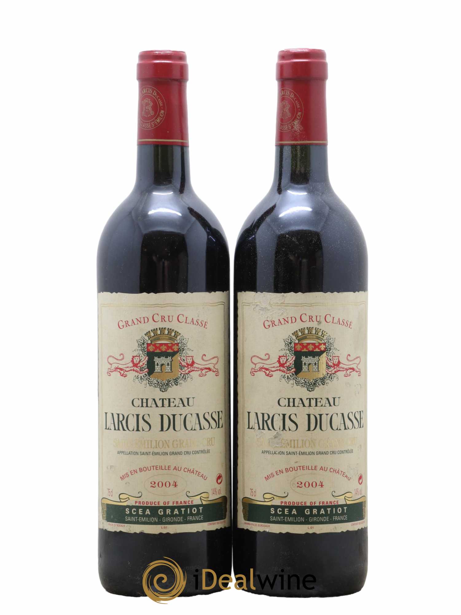 Château Larcis Ducasse 1er Grand Cru Classé B 2004 - Lot de 2 bouteilles - 0