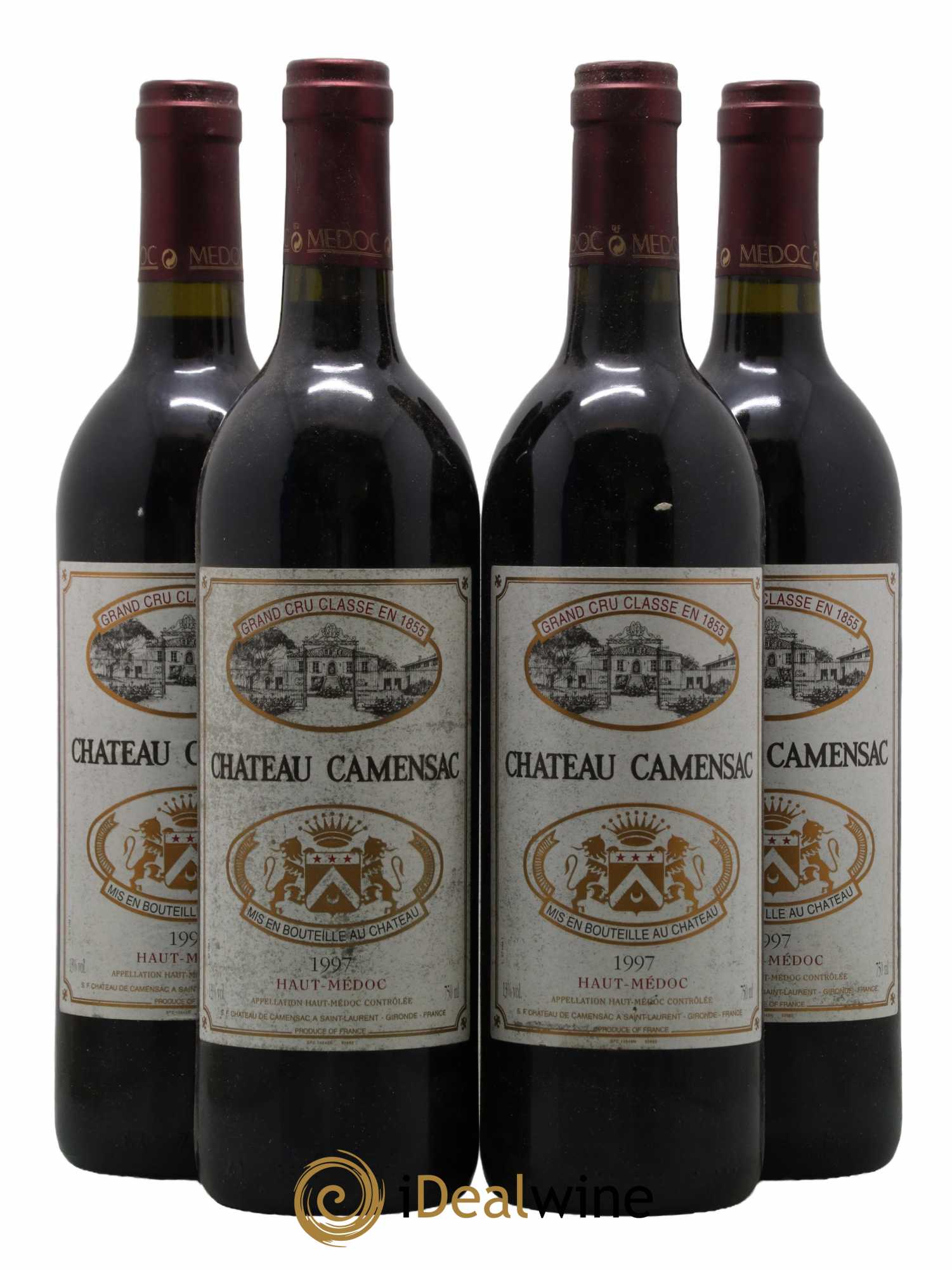 Château Camensac 5ème Grand Cru Classé 1997 - Lot de 4 bouteilles - 0
