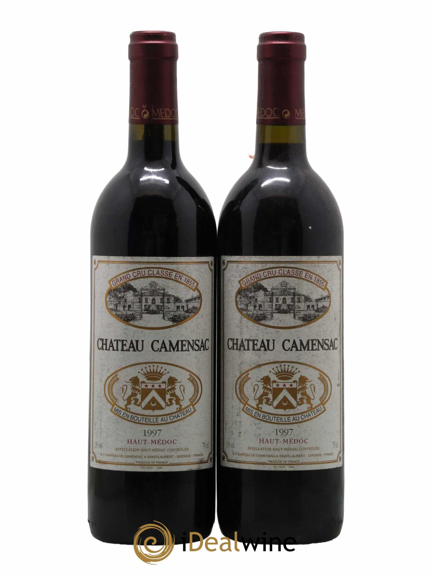 Château Camensac 5ème Grand Cru Classé 1997 - Lot de 2 bouteilles - 0
