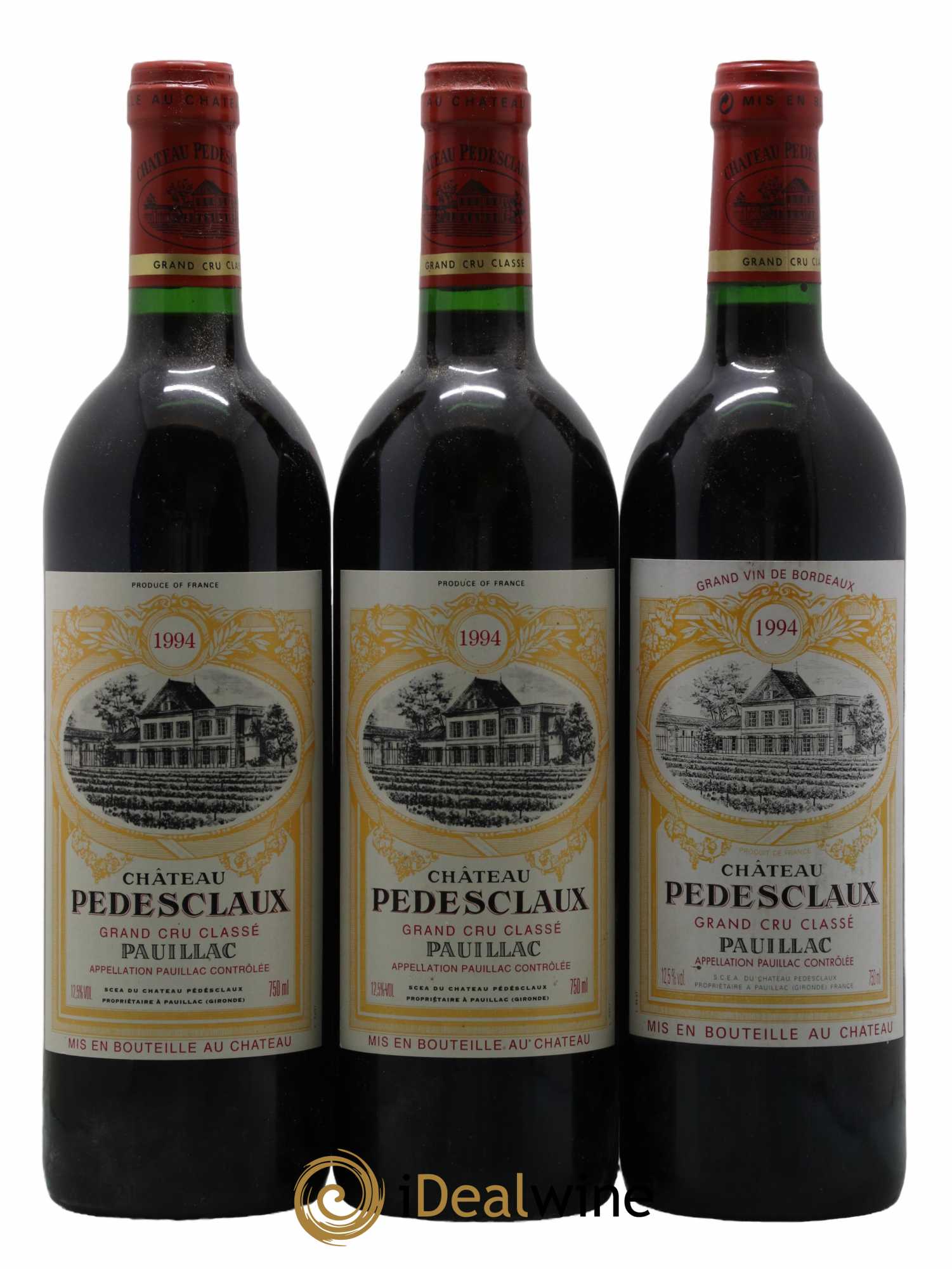 Château Pedesclaux 5ème Grand Cru Classé 1994 - Lot de 3 bouteilles - 0