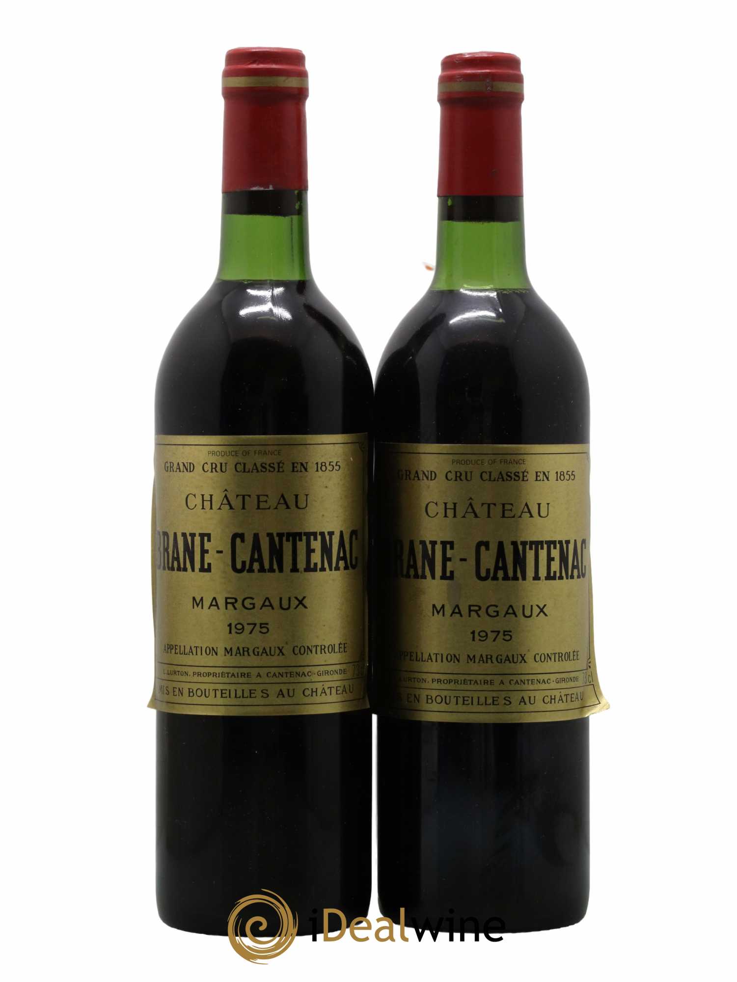 Château Brane Cantenac 2ème Grand Cru Classé 1975 - Lot de 2 bouteilles - 0