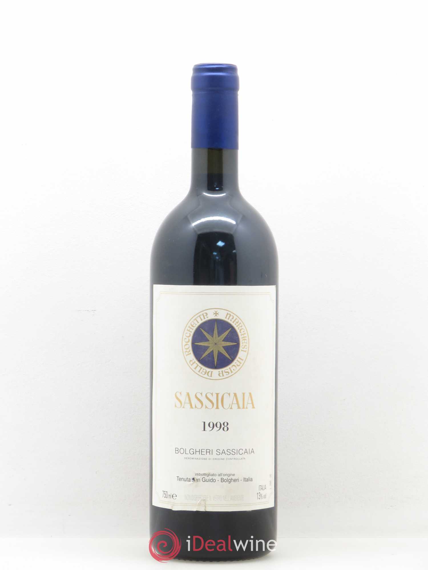 Bolgheri DOC Sassicaia Tenuta San Guido 1998 - Lot de 1 bouteille - 0