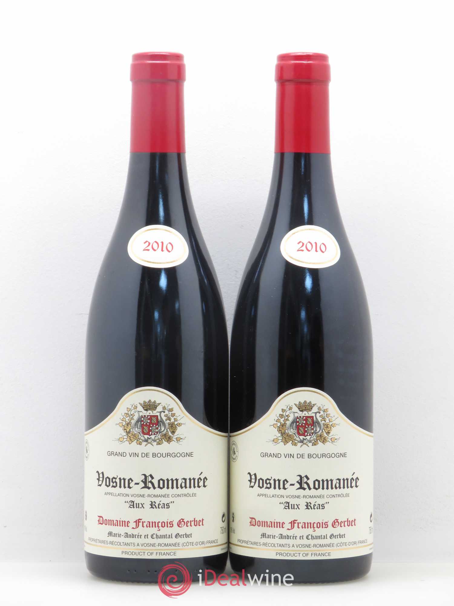 Vosne-Romanée Aux Réas François Gerbet 2010 - Lot de 2 bouteilles - 0