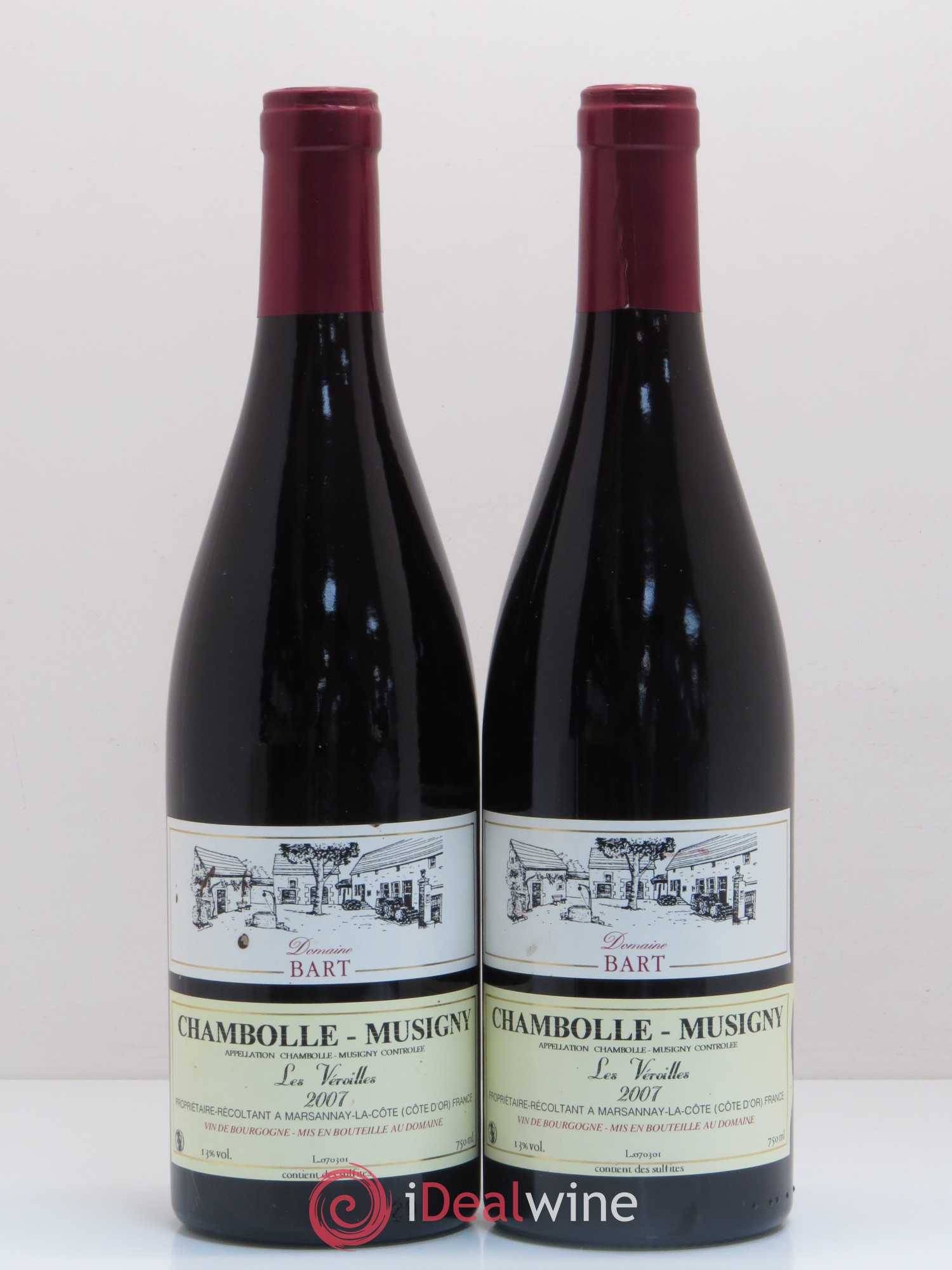 Chambolle-Musigny Les Véroilles Domaine Bart 2007 - Posten von 2 Flaschen - 0