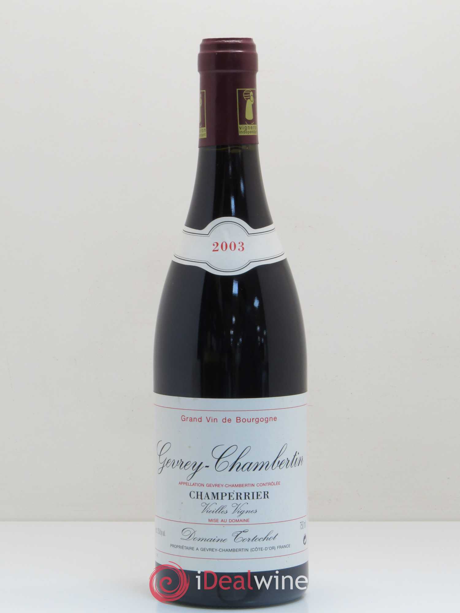 Gevrey-Chambertin Vieilles Vignes Champerrier Domaine Tortochot 2003 - Posten von 1 Flasche - 0