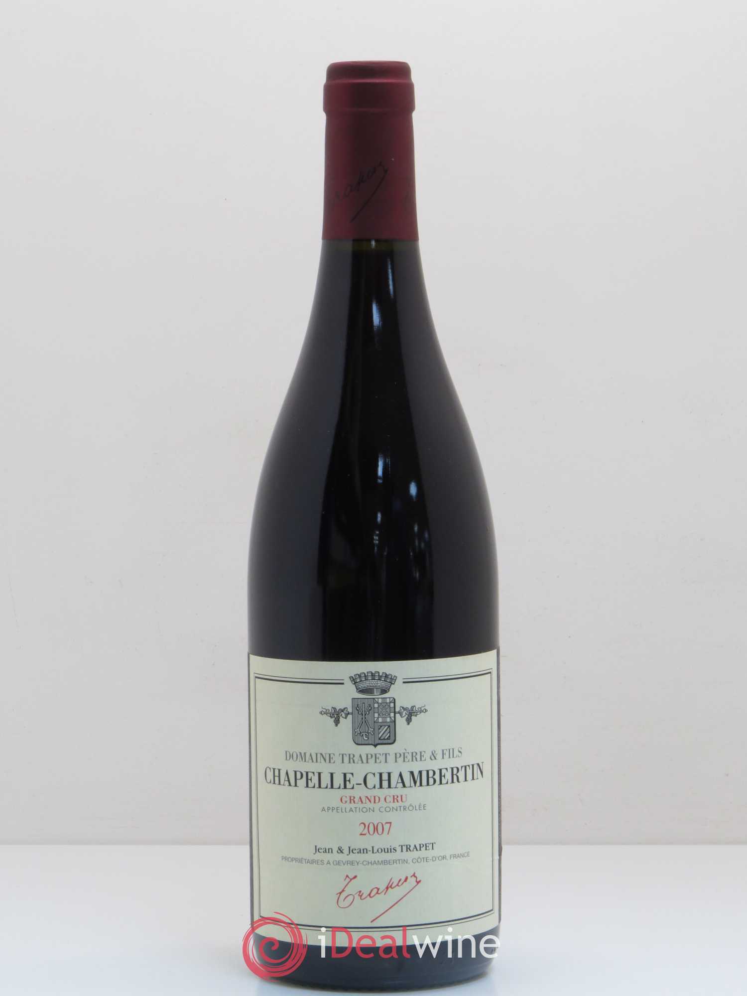 Chapelle-Chambertin Grand Cru Domaine Trapet 2007 - Lot de 1 bouteille - 0