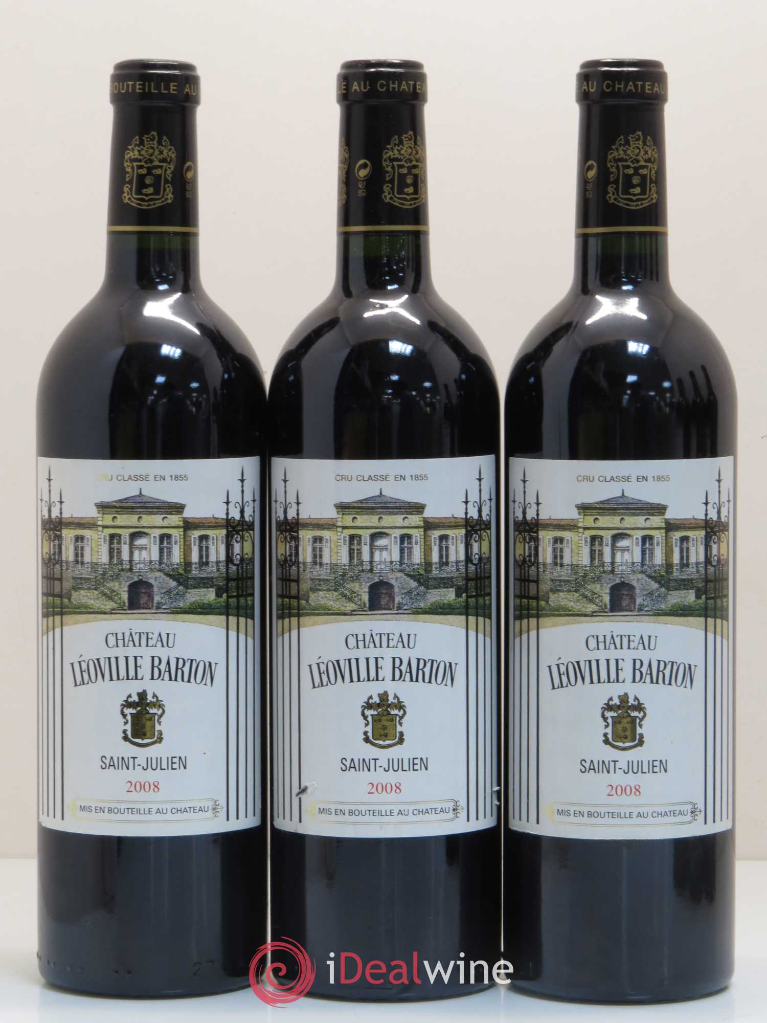 Château Léoville Barton 2ème Grand Cru Classé 2008 - Lot de 6 bouteilles - 1