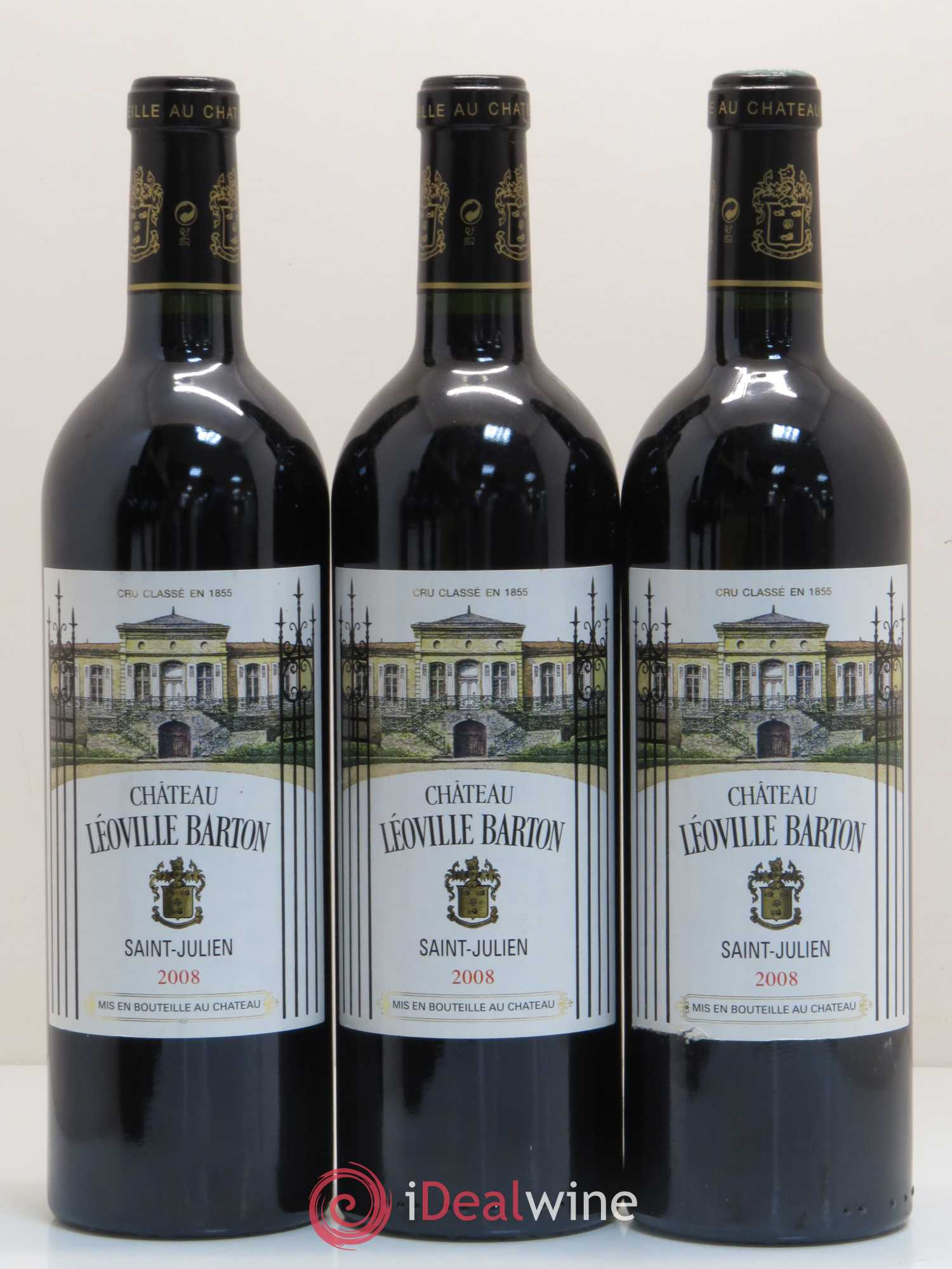 Château Léoville Barton 2ème Grand Cru Classé 2008 - Lot de 6 bouteilles - 2