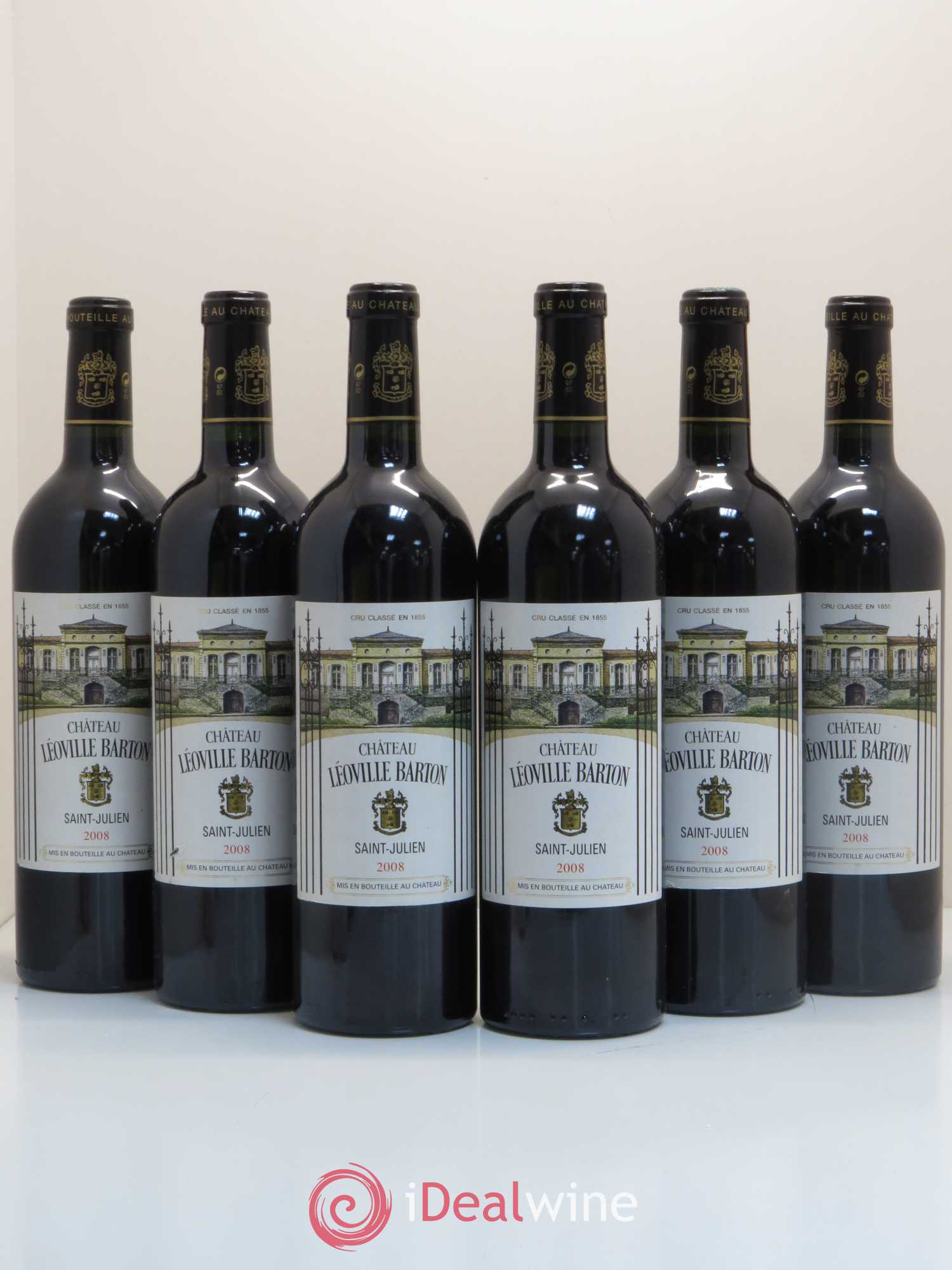 Château Léoville Barton 2ème Grand Cru Classé 2008 - Lot de 6 bouteilles - 0