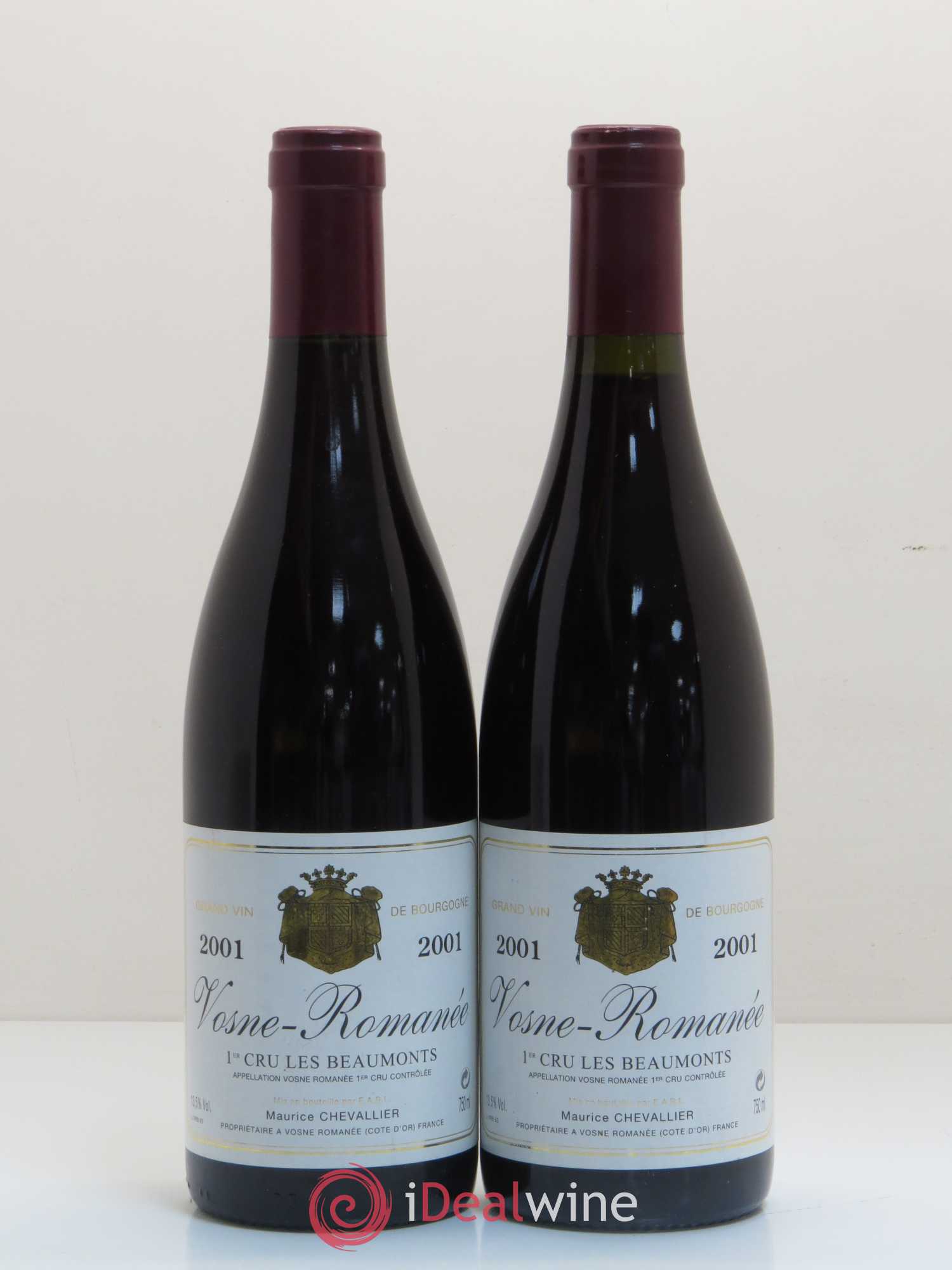 Vosne-Romanée 1er Cru Les Beaumonts Maurice Chevallier 2001 - Posten von 2 Flaschen - 0