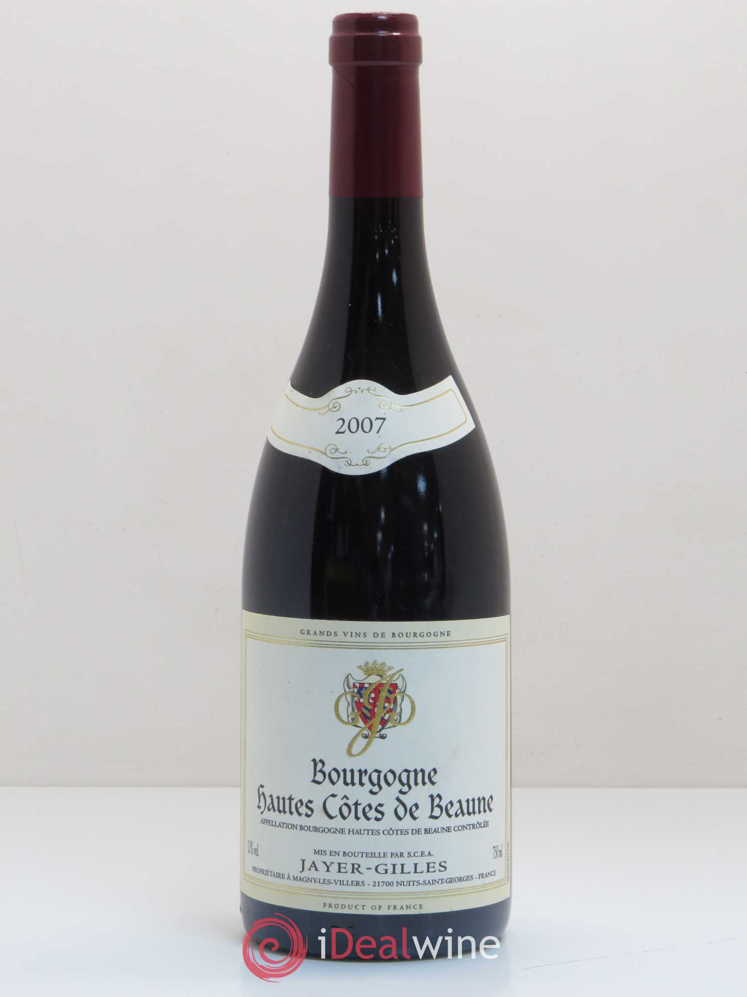 Hautes-Côtes de Beaune Hoffmann-Jayer (anciennement Jayer-Gilles) 2007 - Lot de 1 bouteille - 0