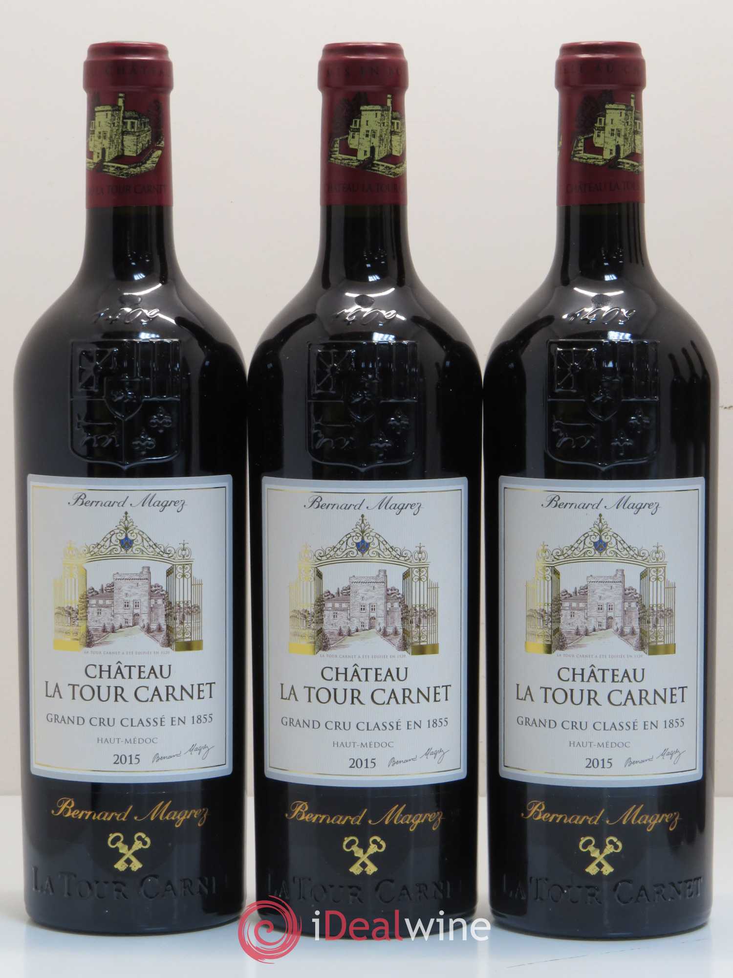 Château la Tour Carnet 4ème Grand Cru Classé 2015 - Lot de 6 bouteilles - 1