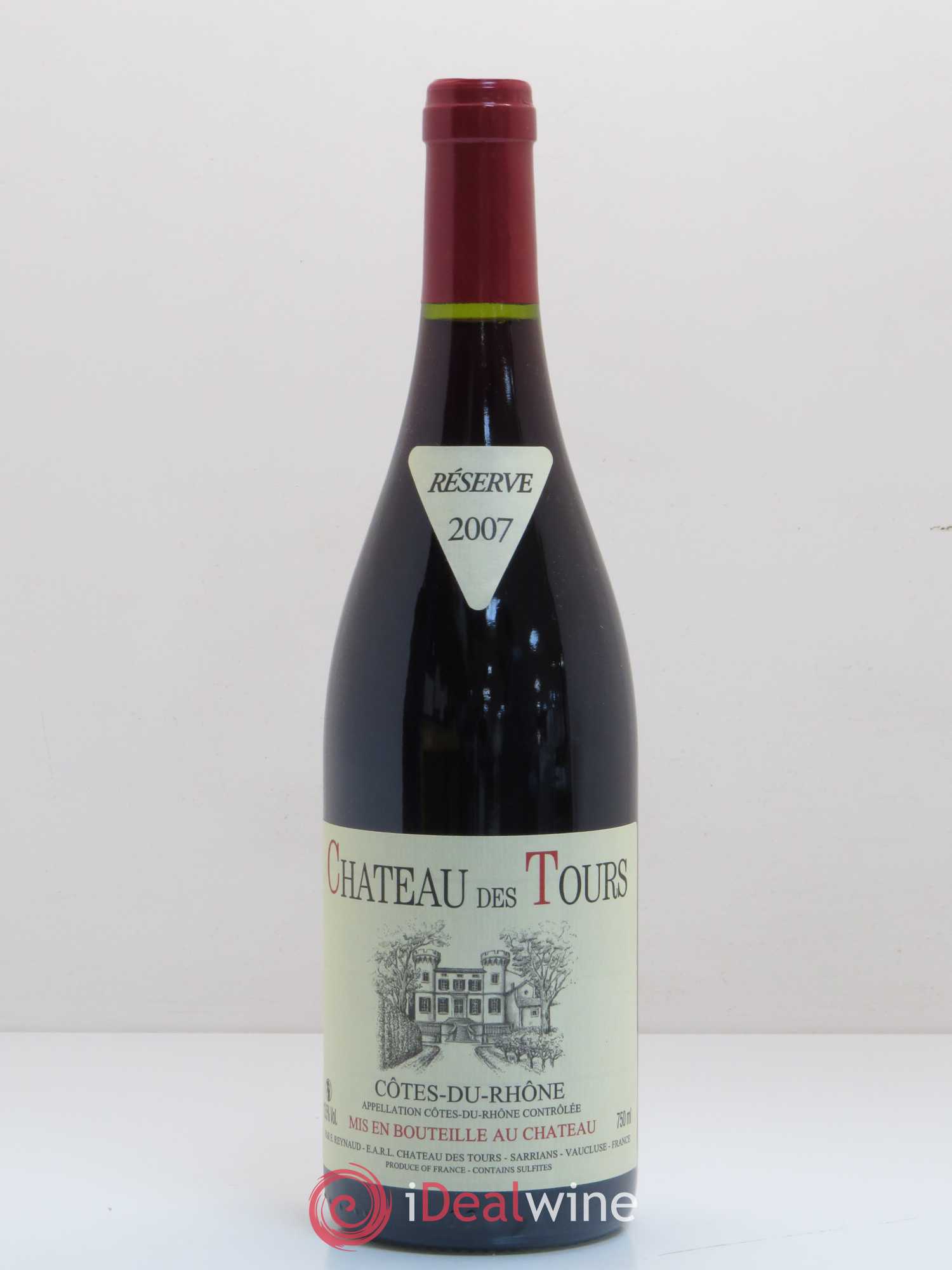 Côtes-du-Rhône Château des Tours Emmanuel Reynaud 2007 - Lot de 1 bouteille - 0
