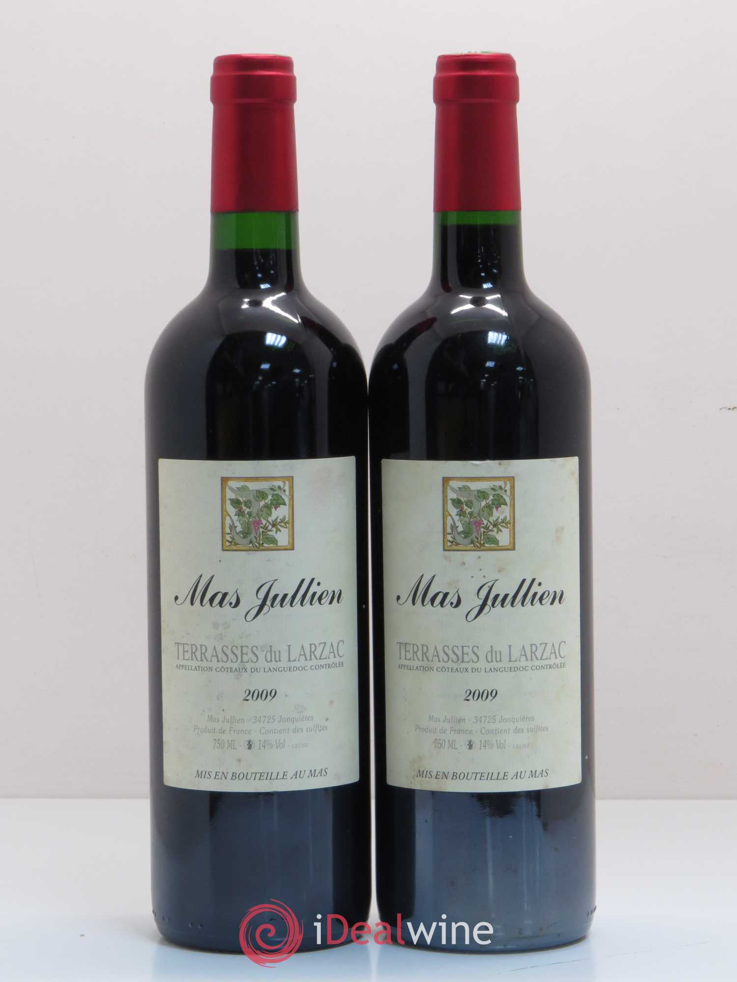 Terrasses du Larzac Mas Jullien Olivier Jullien 2009 - Lot de 2 bouteilles - 0