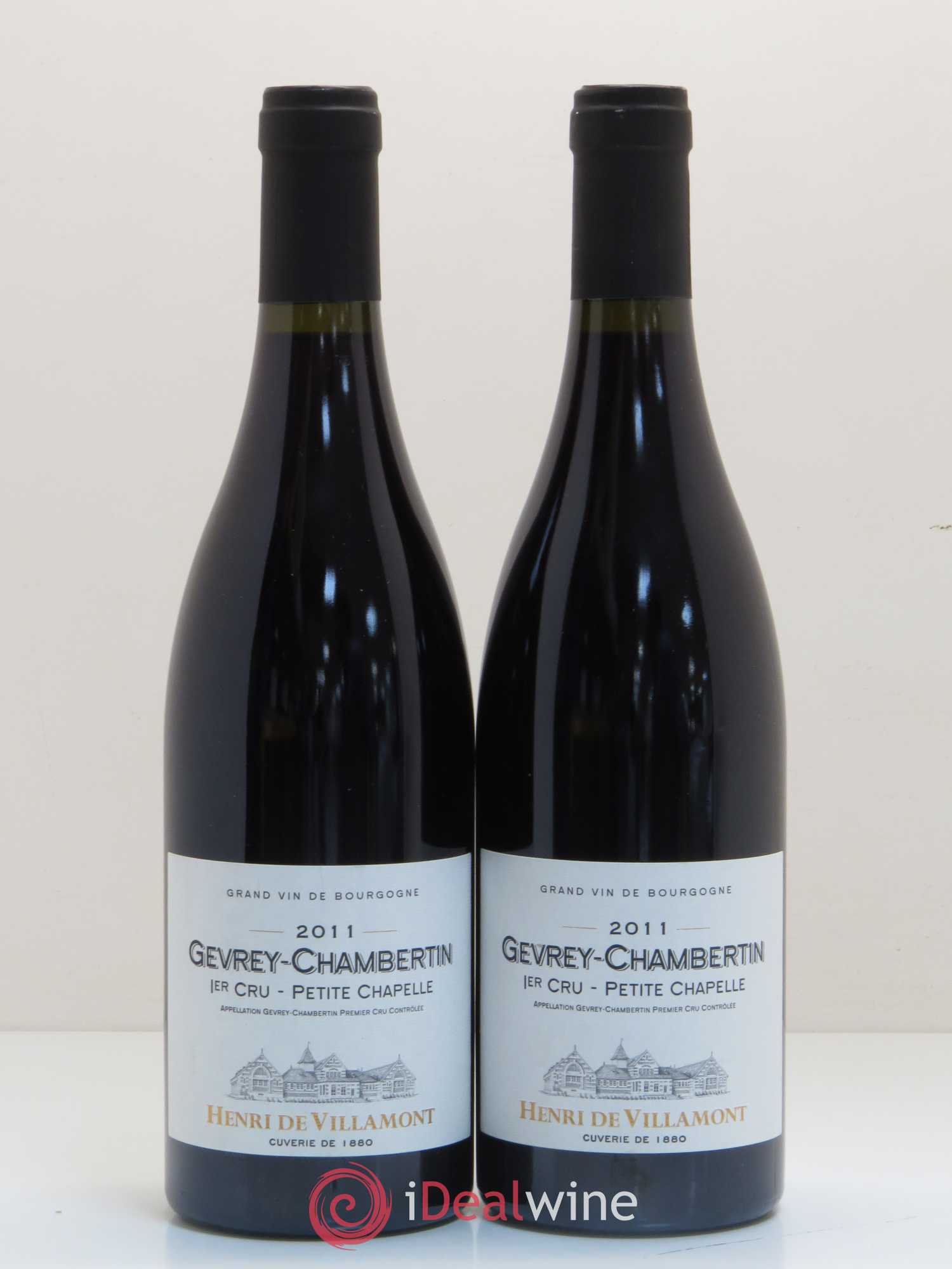 Gevrey-Chambertin 1er Cru Petite Chapelle Henri De Villamont (sans prix de réserve) 2011 - Posten von 2 Flaschen - 0