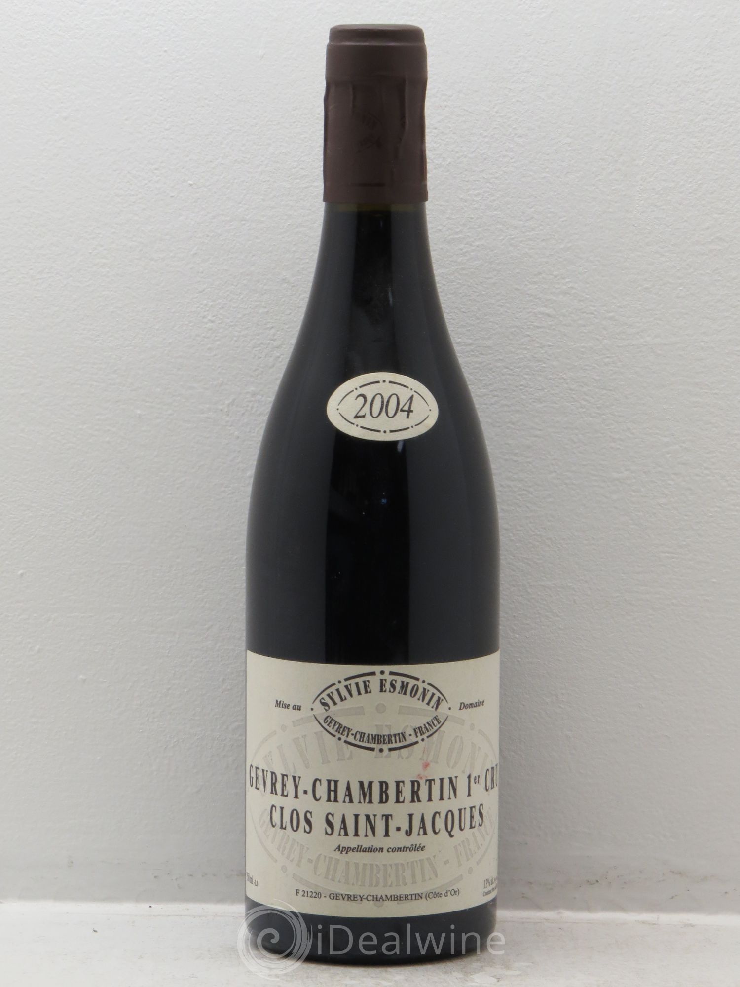 Gevrey-Chambertin 1er Cru Clos Saint Jacques Sylvie Esmonin 2004 - Lot de 1 bouteille - 0