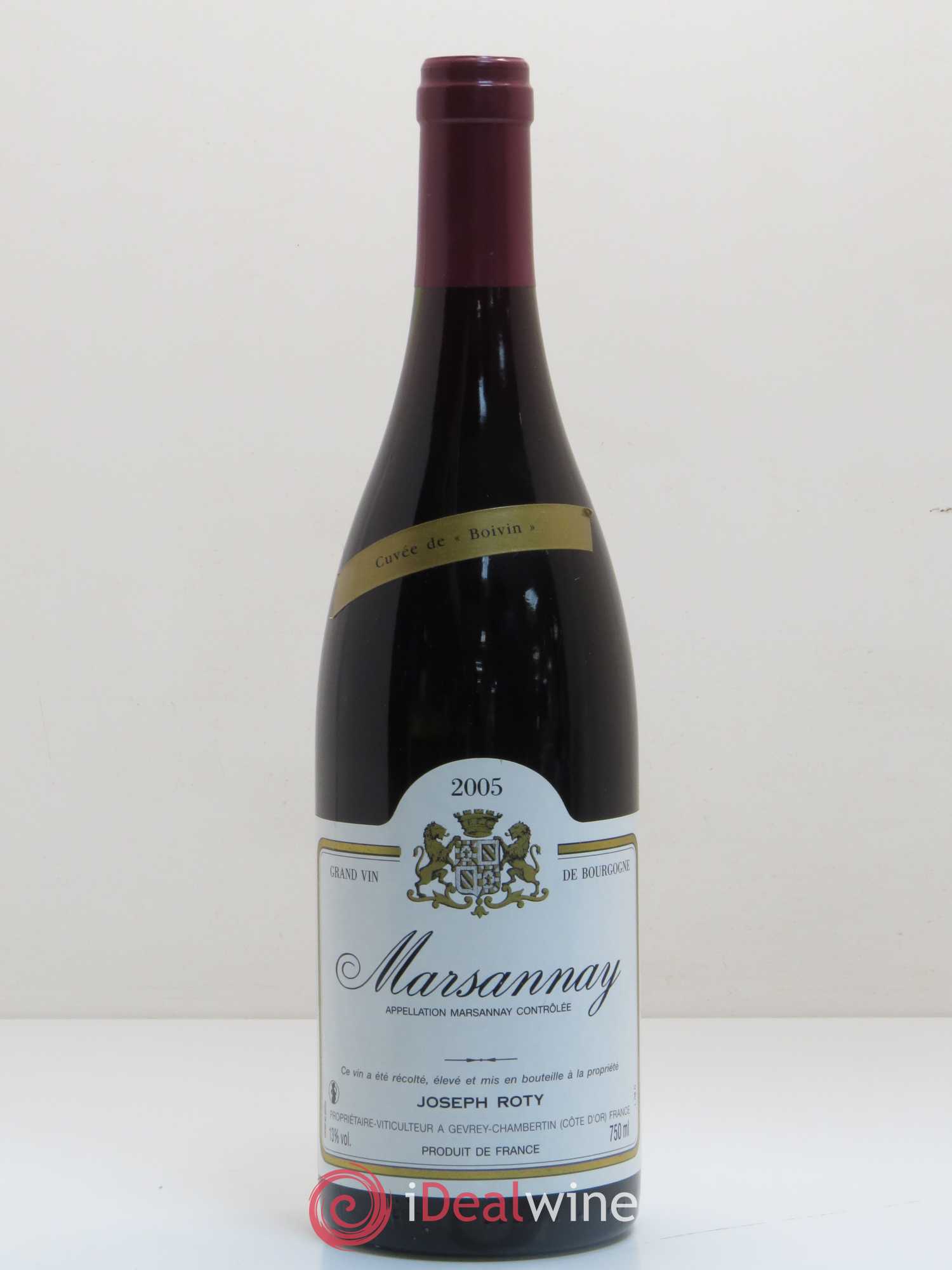 Marsannay Cuvée de Boivin Joseph Roty (Domaine) 2005 - Lot de 1 bouteille - 0
