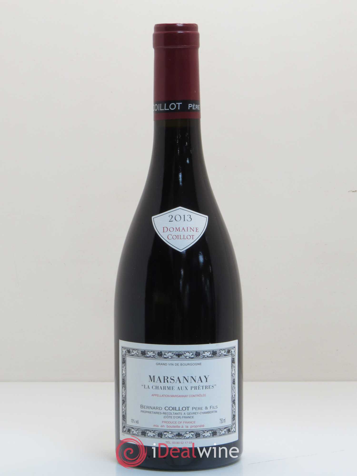 Marsannay La Charme Aux Prêtres Domaine Coillot 2013 - Posten von 1 Flasche - 0