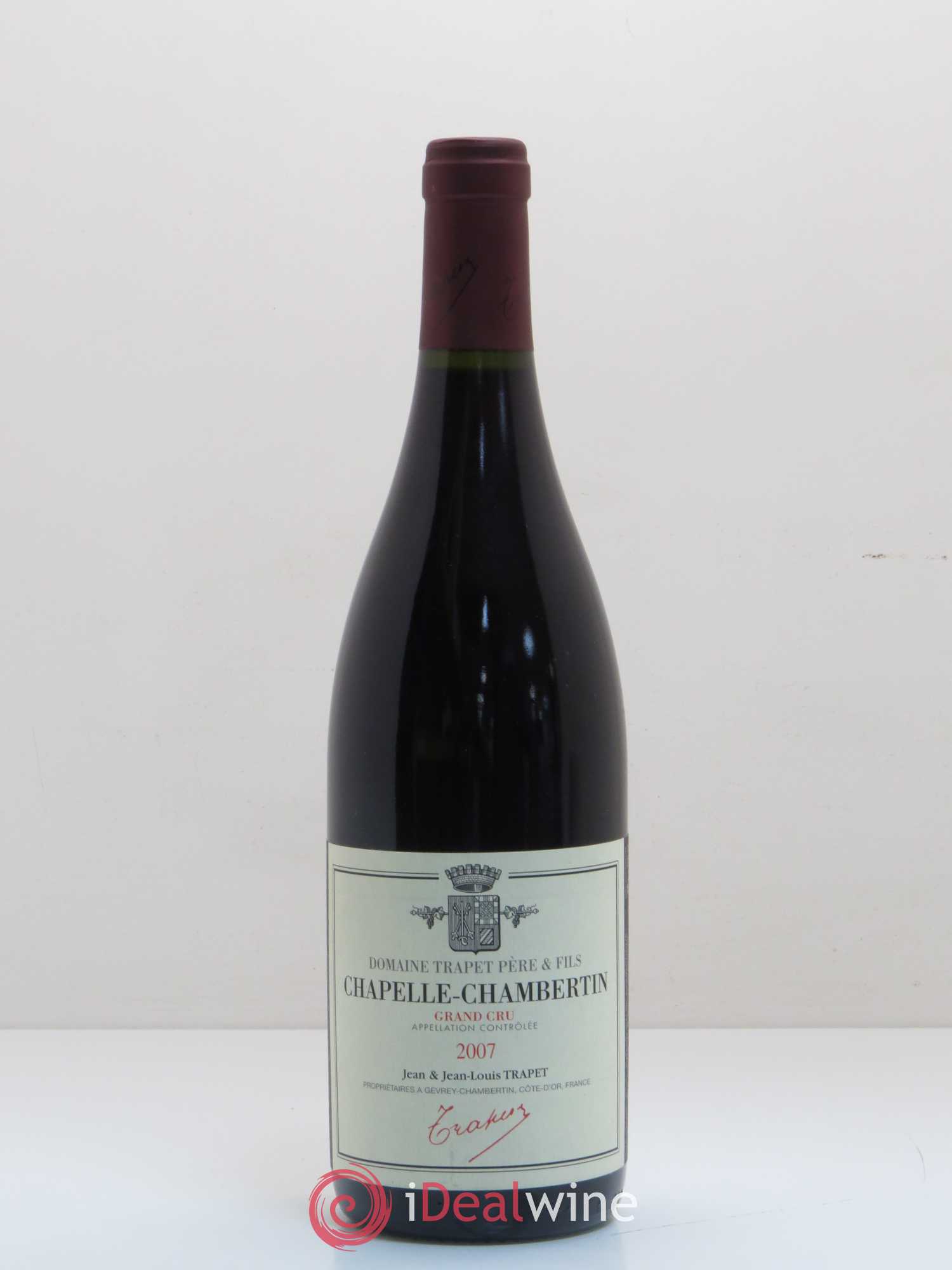 Chapelle-Chambertin Grand Cru Domaine Trapet 2007 - Lot de 1 bouteille - 0