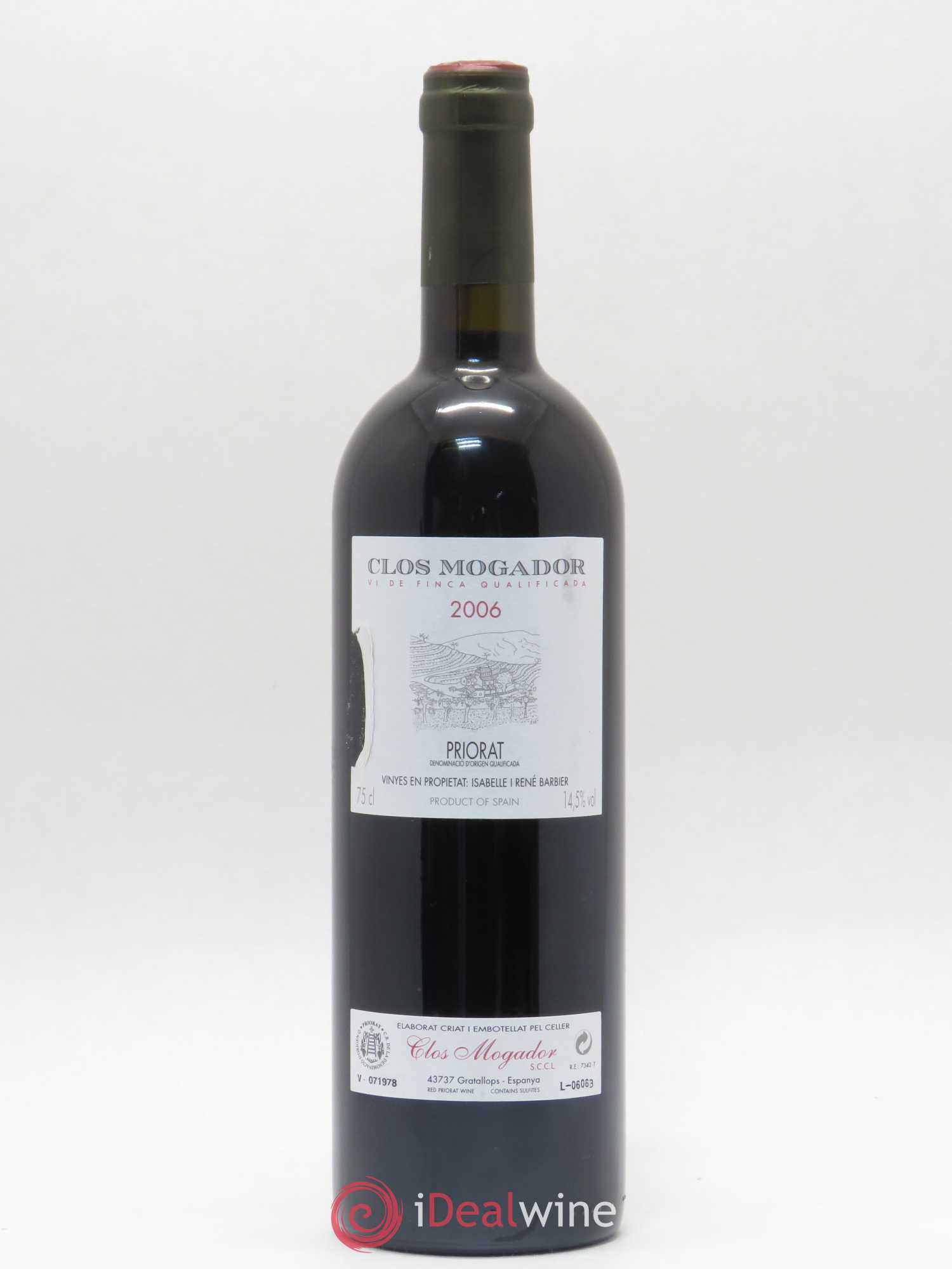 Priorat Clos Mogador DOCA René Barbier 2006 - Posten von 1 Flasche - 0
