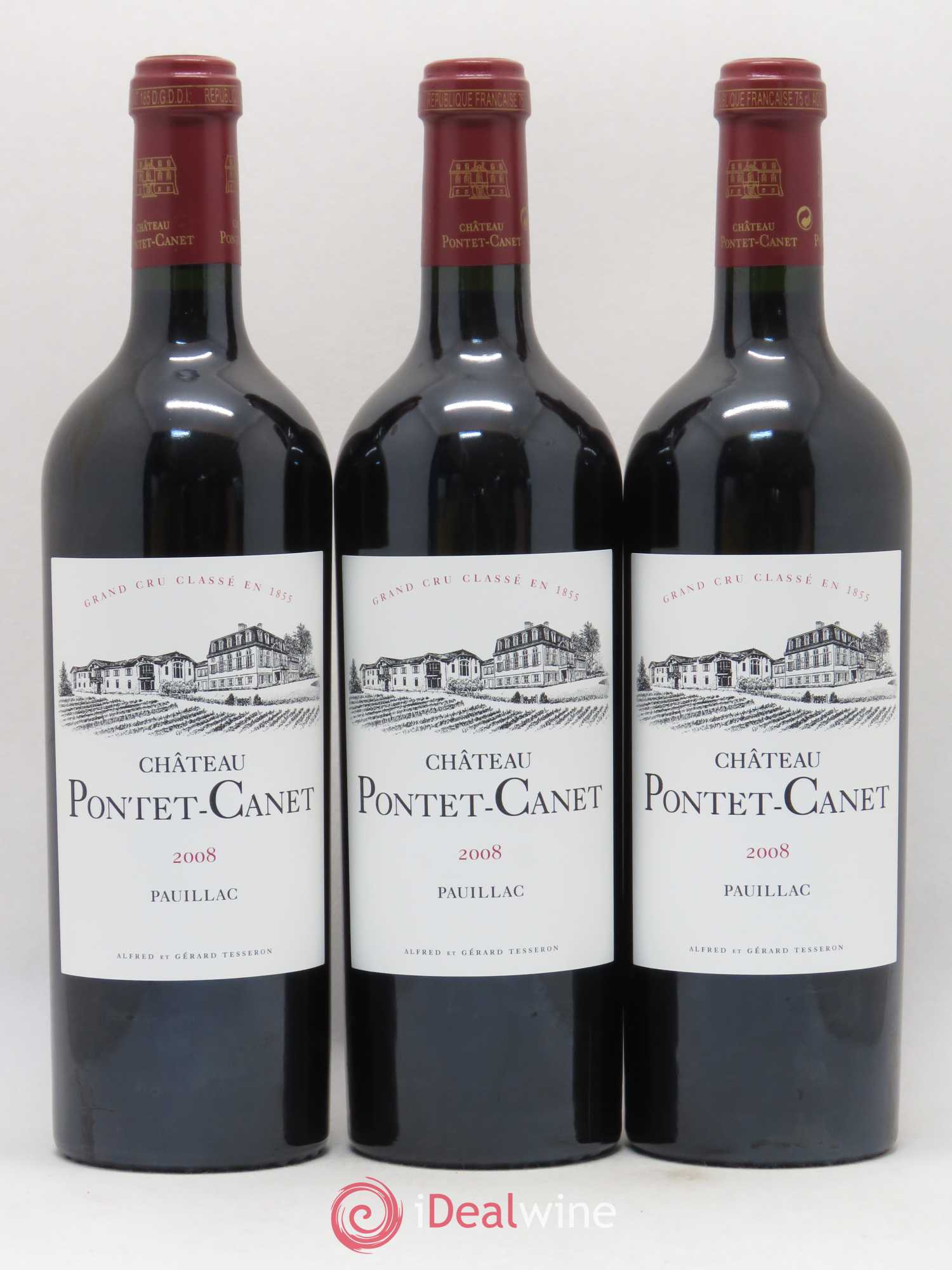 Château Pontet Canet 5ème Grand Cru Classé 2008 - Lot de 6 bouteilles - 2