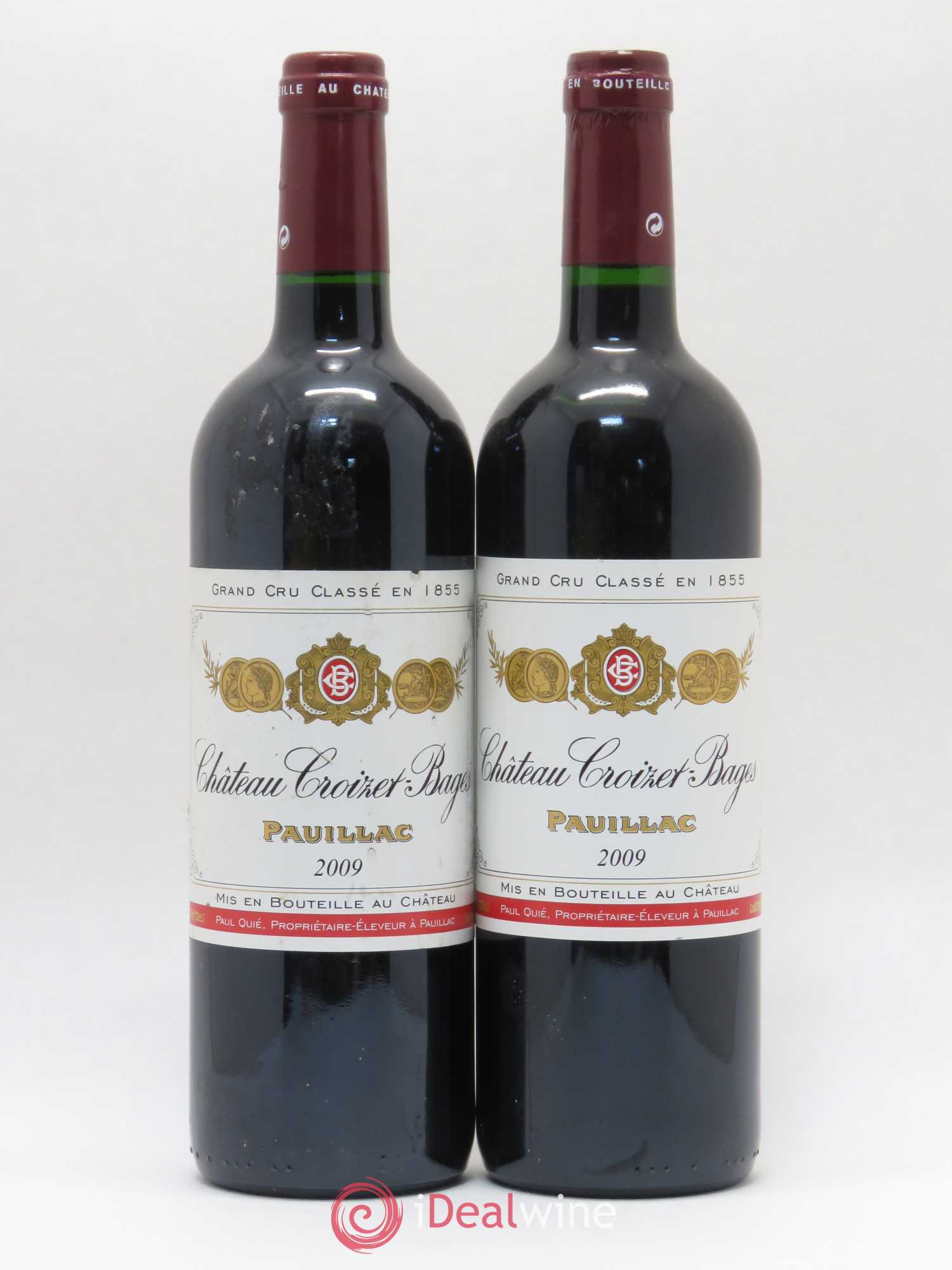 Château Croizet Bages 5ème Grand Cru Classé 2009 - Lot de 2 bouteilles - 0